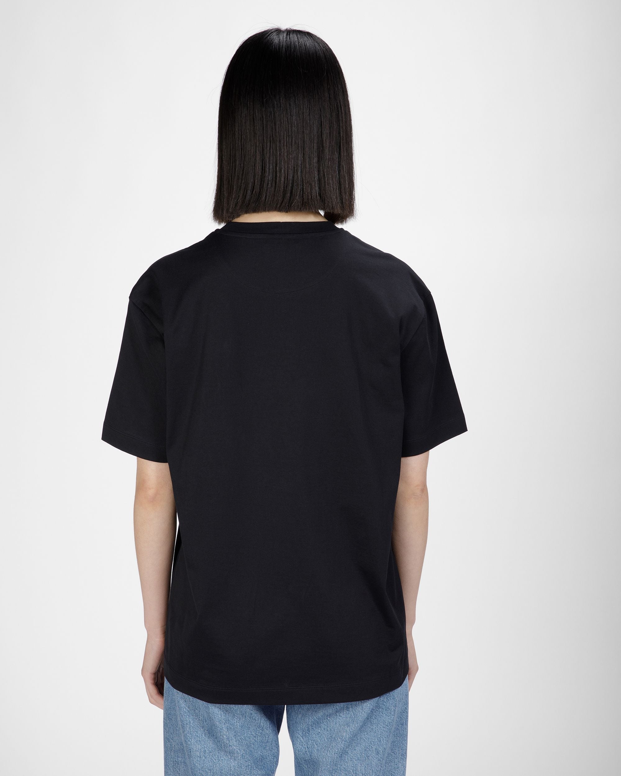 確認中 ブラック コットン ラビットモチーフ Tシャツ - 女性 - Bally - 02