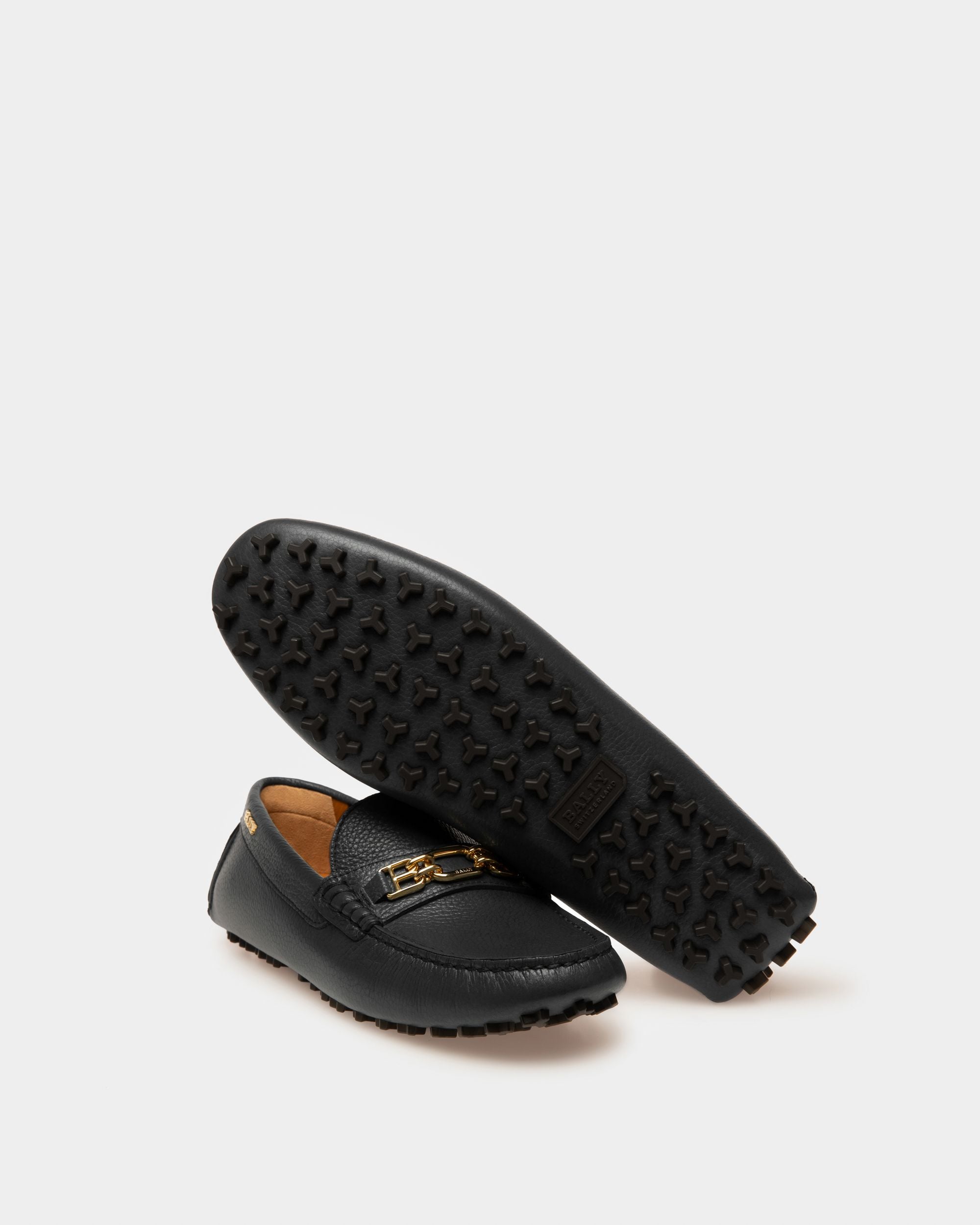 Lezy ブラック レザー ドライビングシューズ - 女性 - Bally - 04