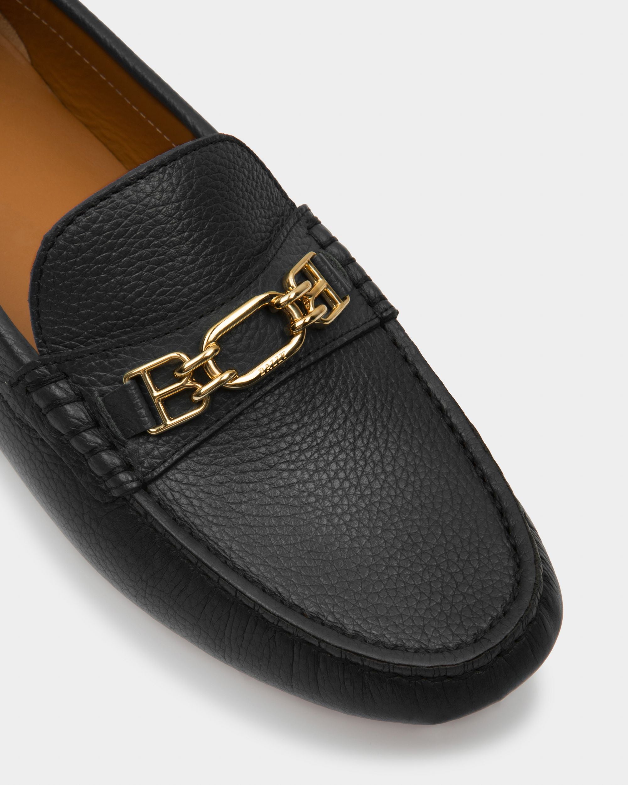 Lezy ブラック レザー ドライビングシューズ - 女性 - Bally - 05
