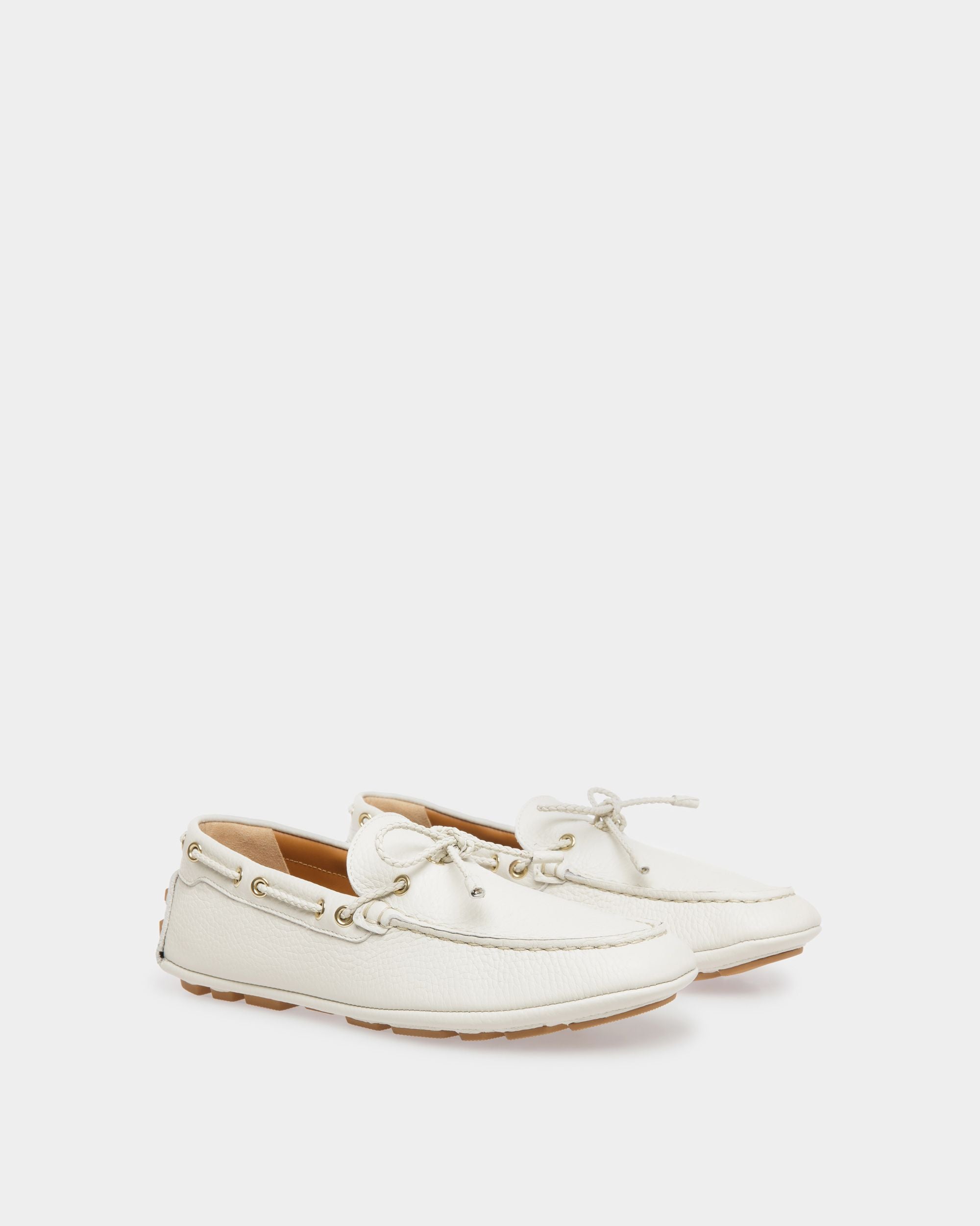Kerbs ドライビングシューズ ダスティホワイト レザー - 女性 - Bally - 02
