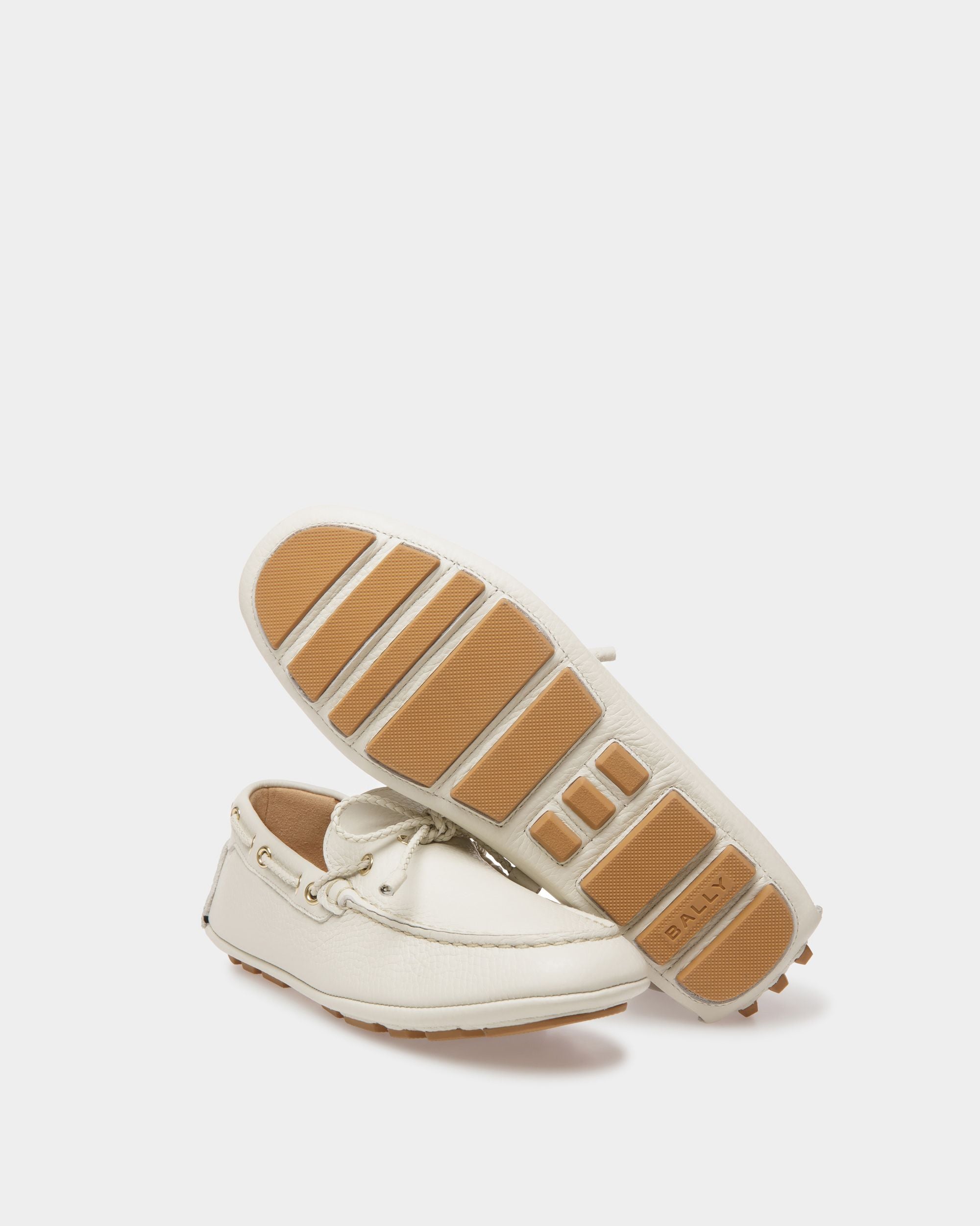 Kerbs ドライビングシューズ ダスティホワイト レザー - 女性 - Bally - 04