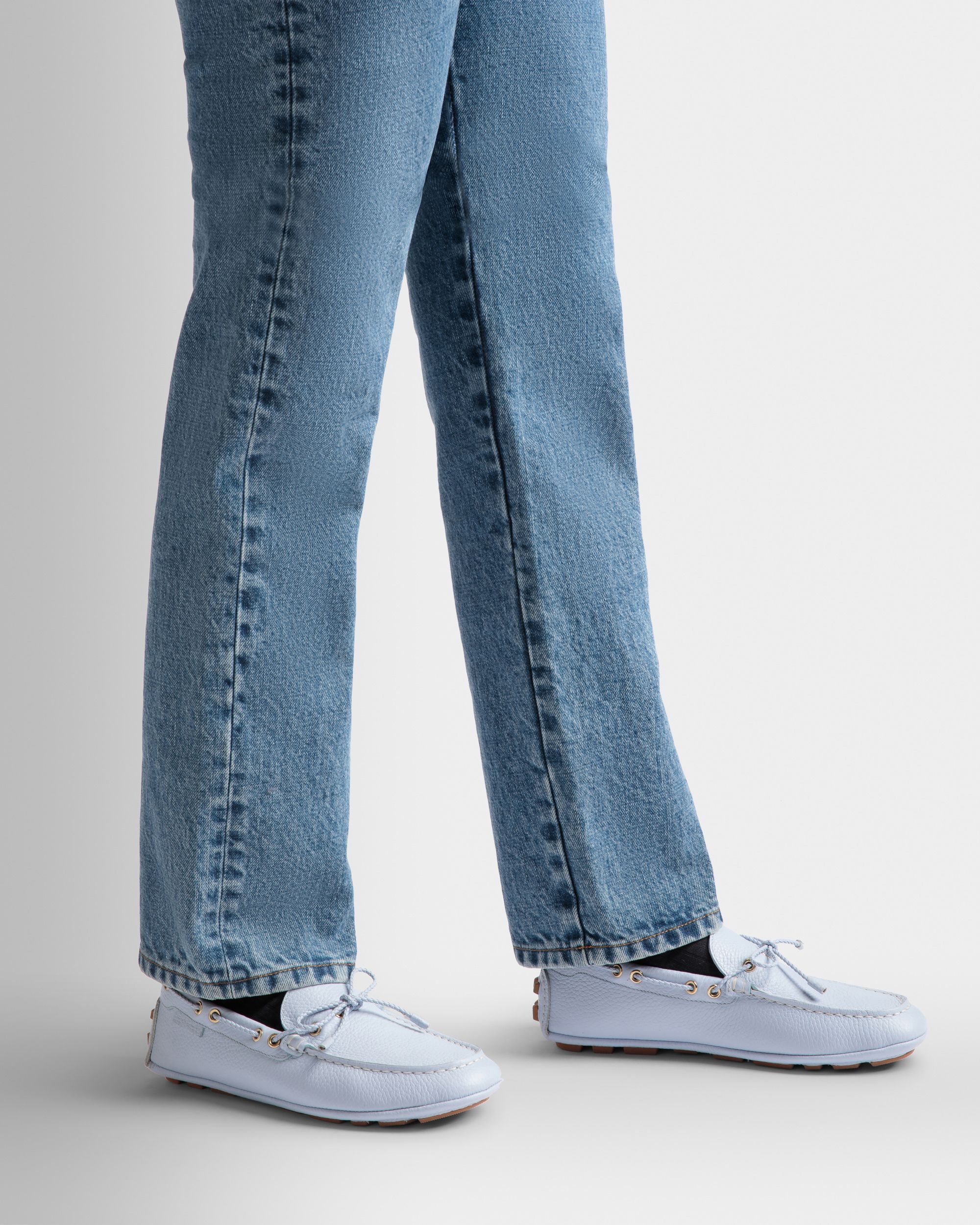 Kerbs ドライビングシューズ ライトブルー レザー - 女性 - Bally - 02