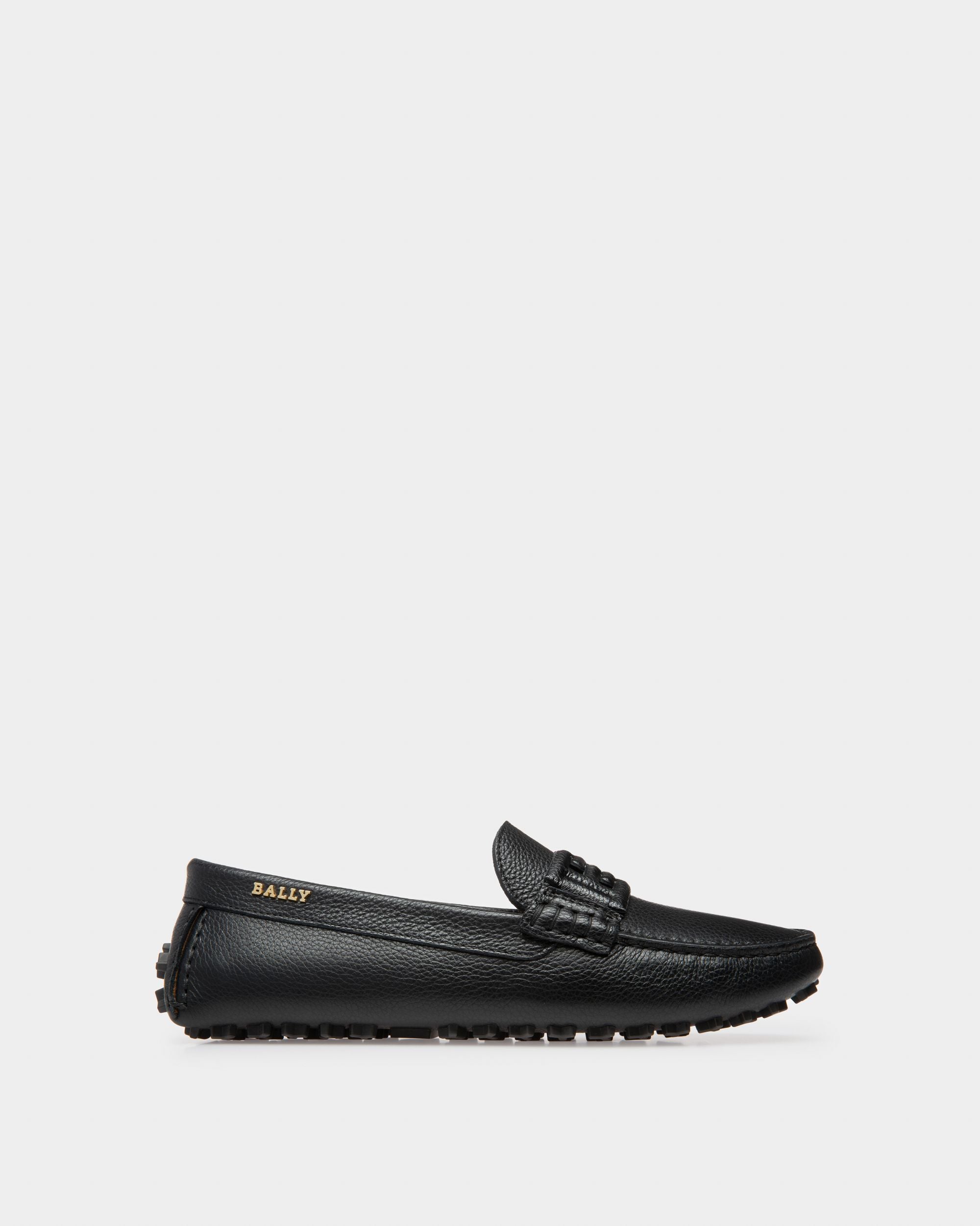 Leyla ブラック レザー ドライビングシューズ - 女性 - Bally - 01