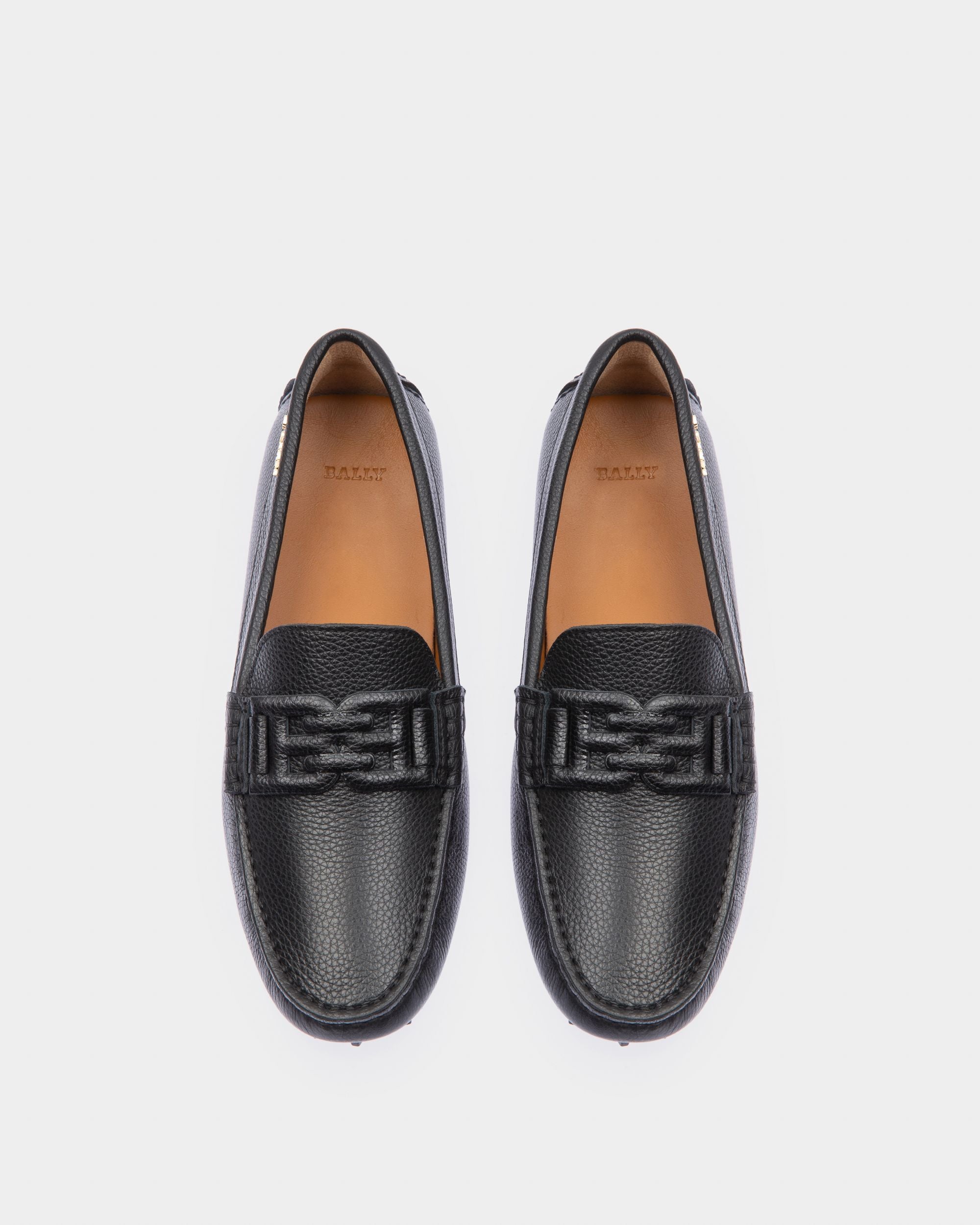 Leyla ブラック レザー ドライビングシューズ - 女性 - Bally - 02