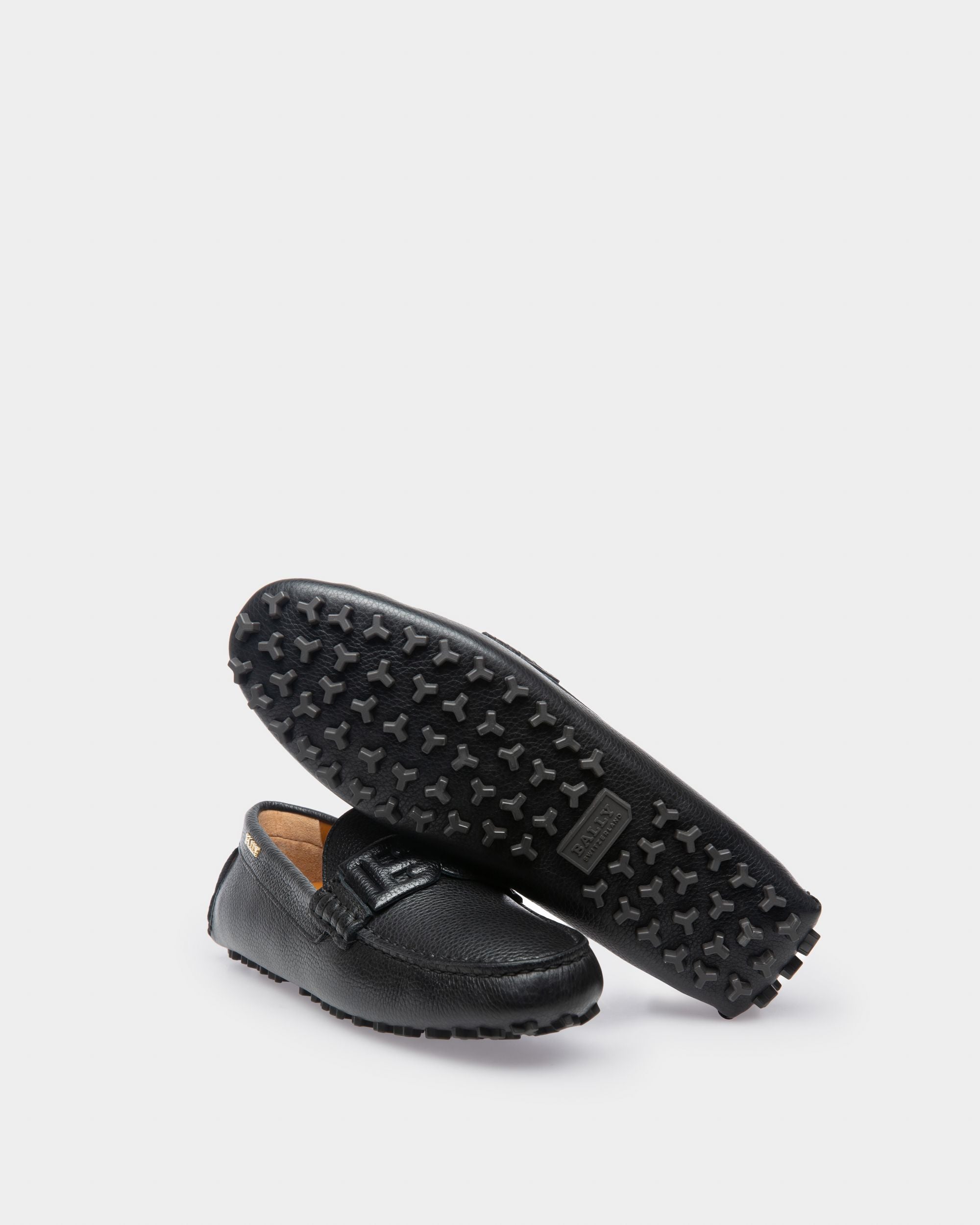 Leyla ブラック レザー ドライビングシューズ - 女性 - Bally - 05