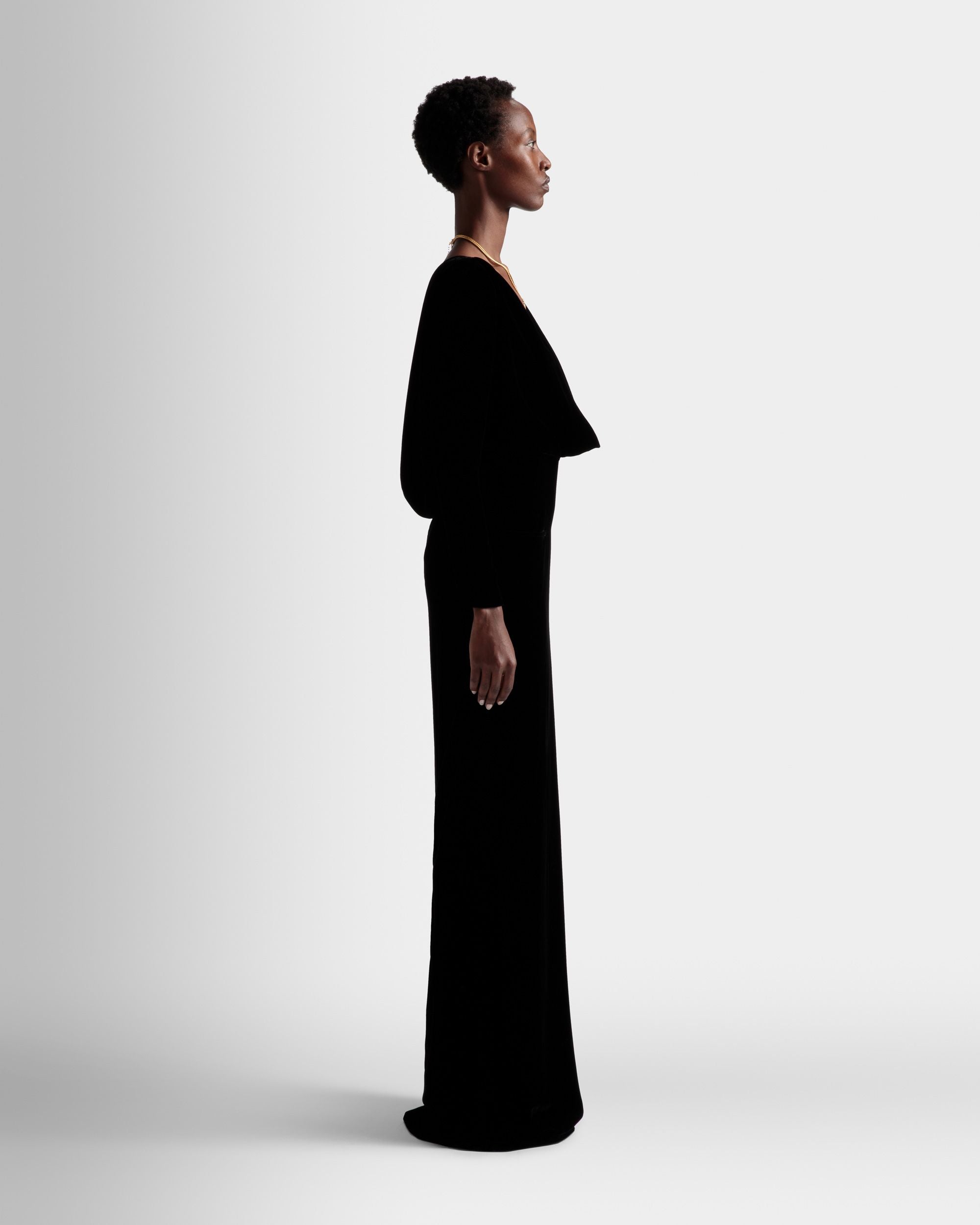 アシンメトリー ドレス ブラック シルクブレンド - 女性 - Bally - 05