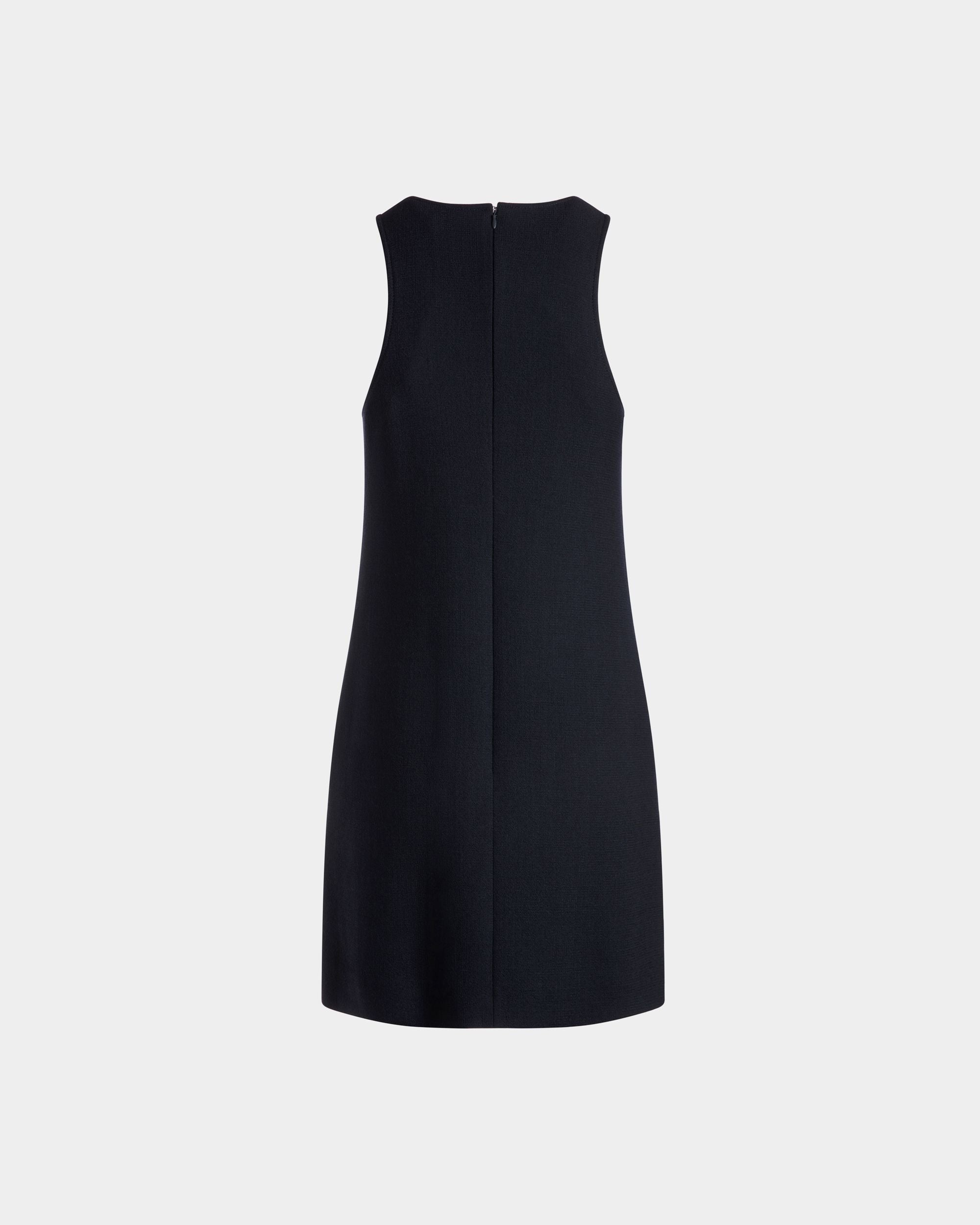 Aライン ミニドレス Navy Blue ウール - 女性 - Bally - 07