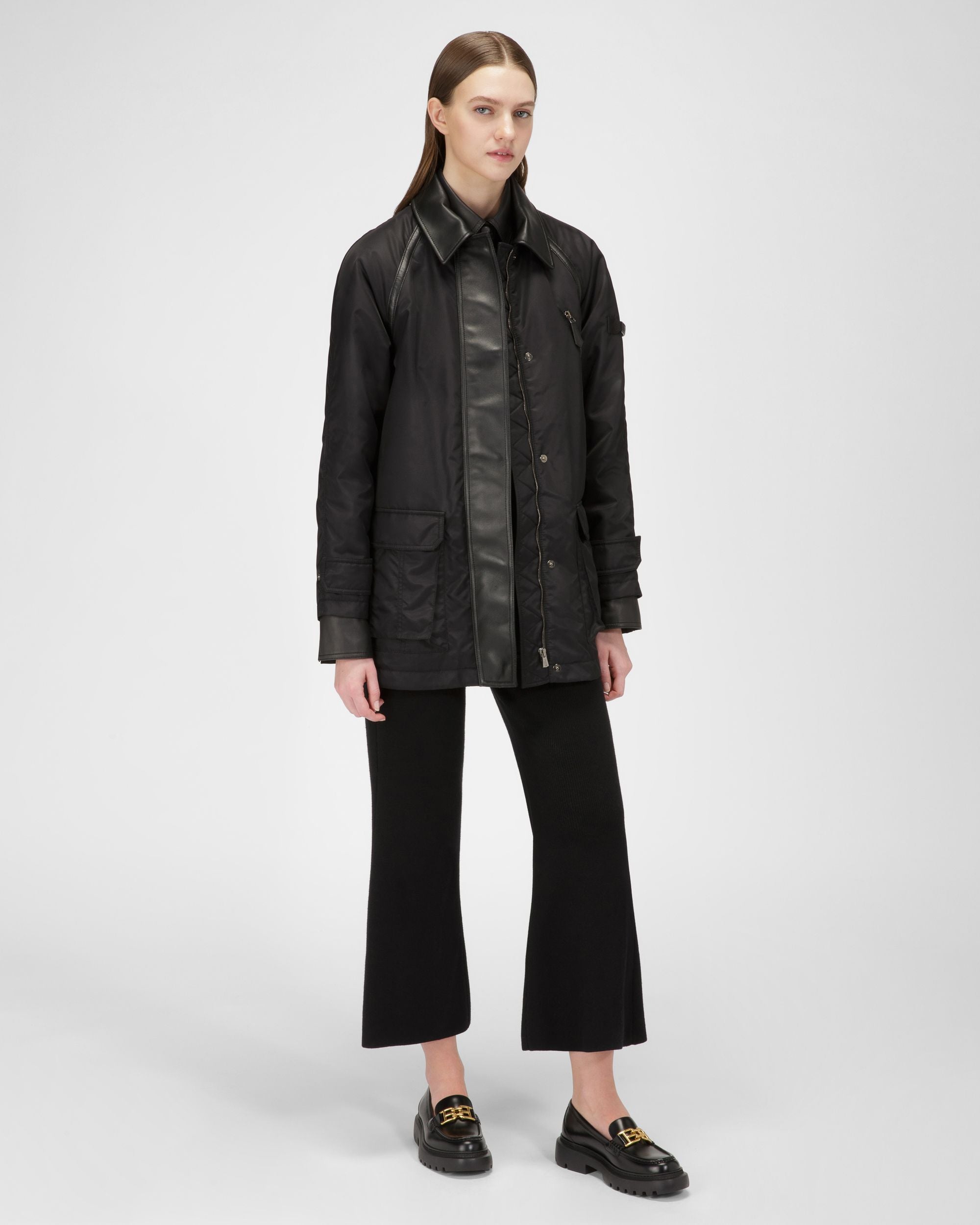 Gioia Flat ブラック レザー モカシン - 女性 - Bally - 01