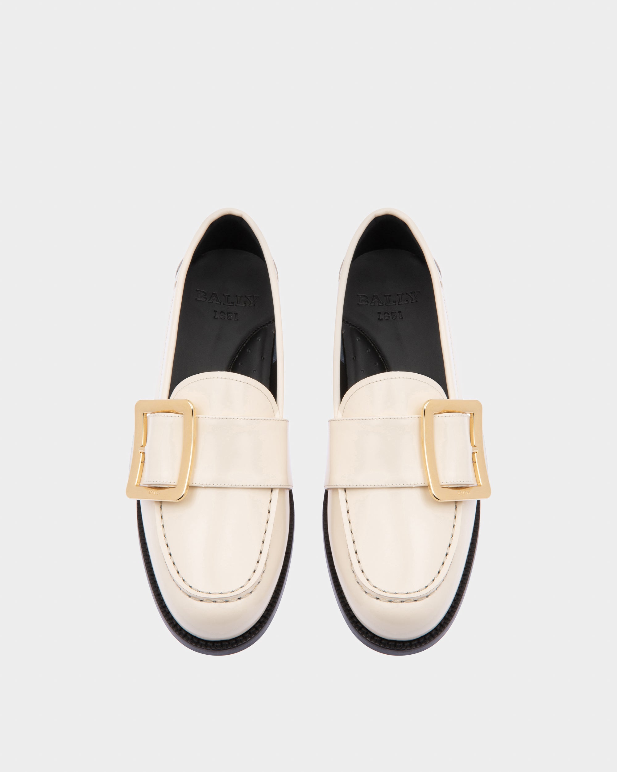 Calya ボーンホワイト レザー モカシン - 女性 - Bally - 03