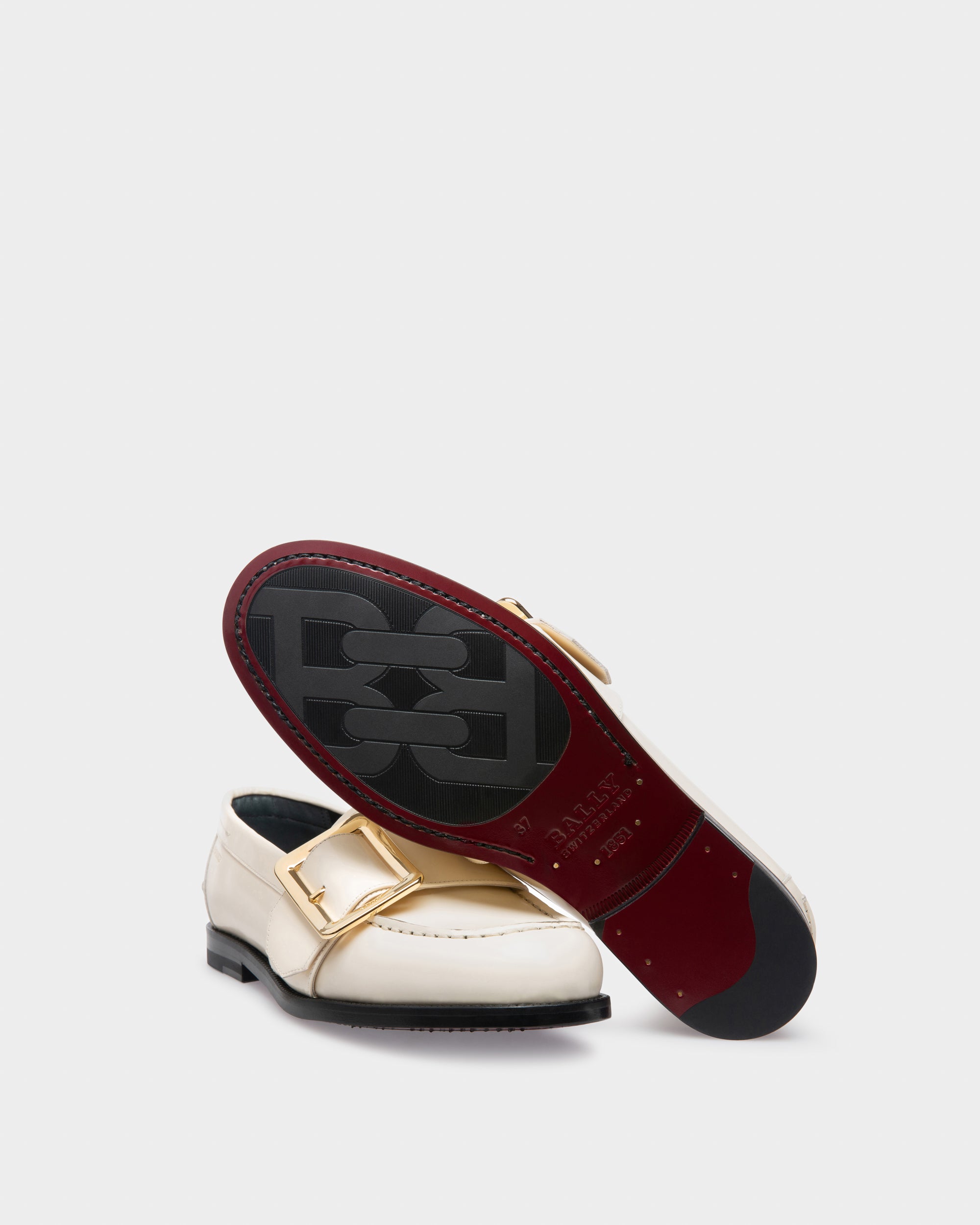 Calya ボーンホワイト レザー モカシン - 女性 - Bally - 05