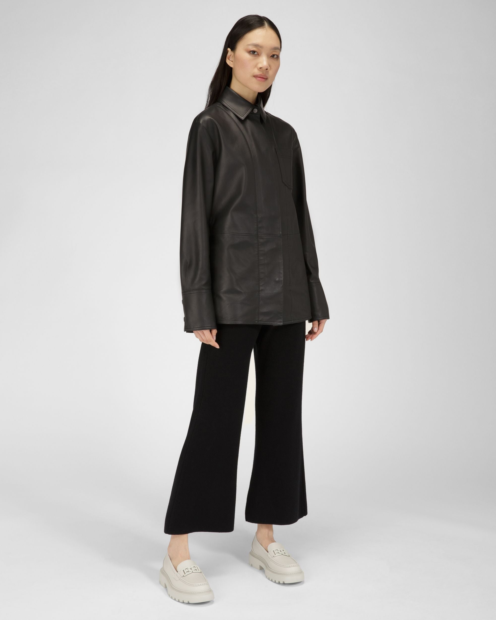 Gioia Flat ダスティホワイト レザー モカシン - 女性 - Bally - 03