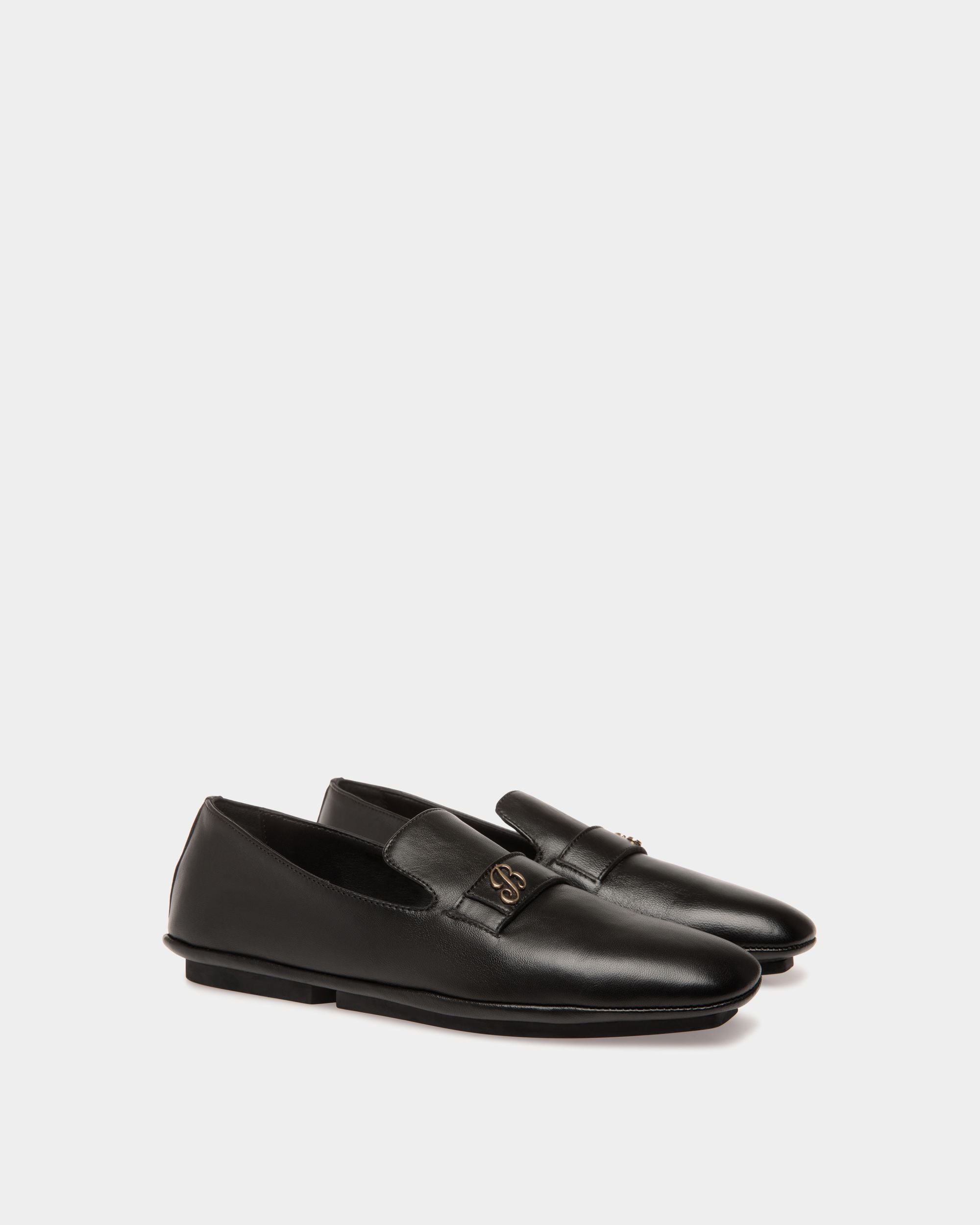 バックレスシューズ ブラック レザー - 女性 - Bally - 02