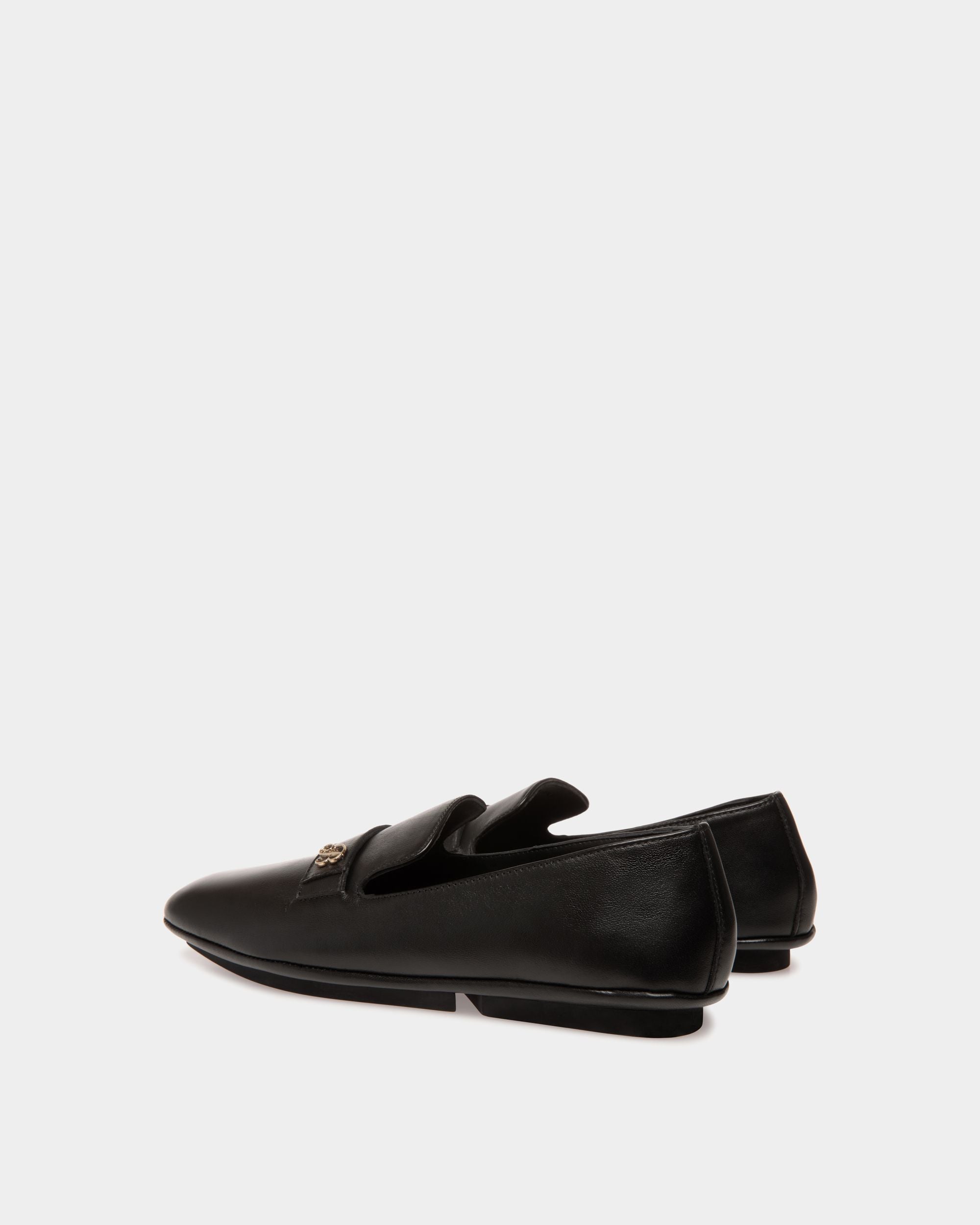 バックレスシューズ ブラック レザー - 女性 - Bally - 03