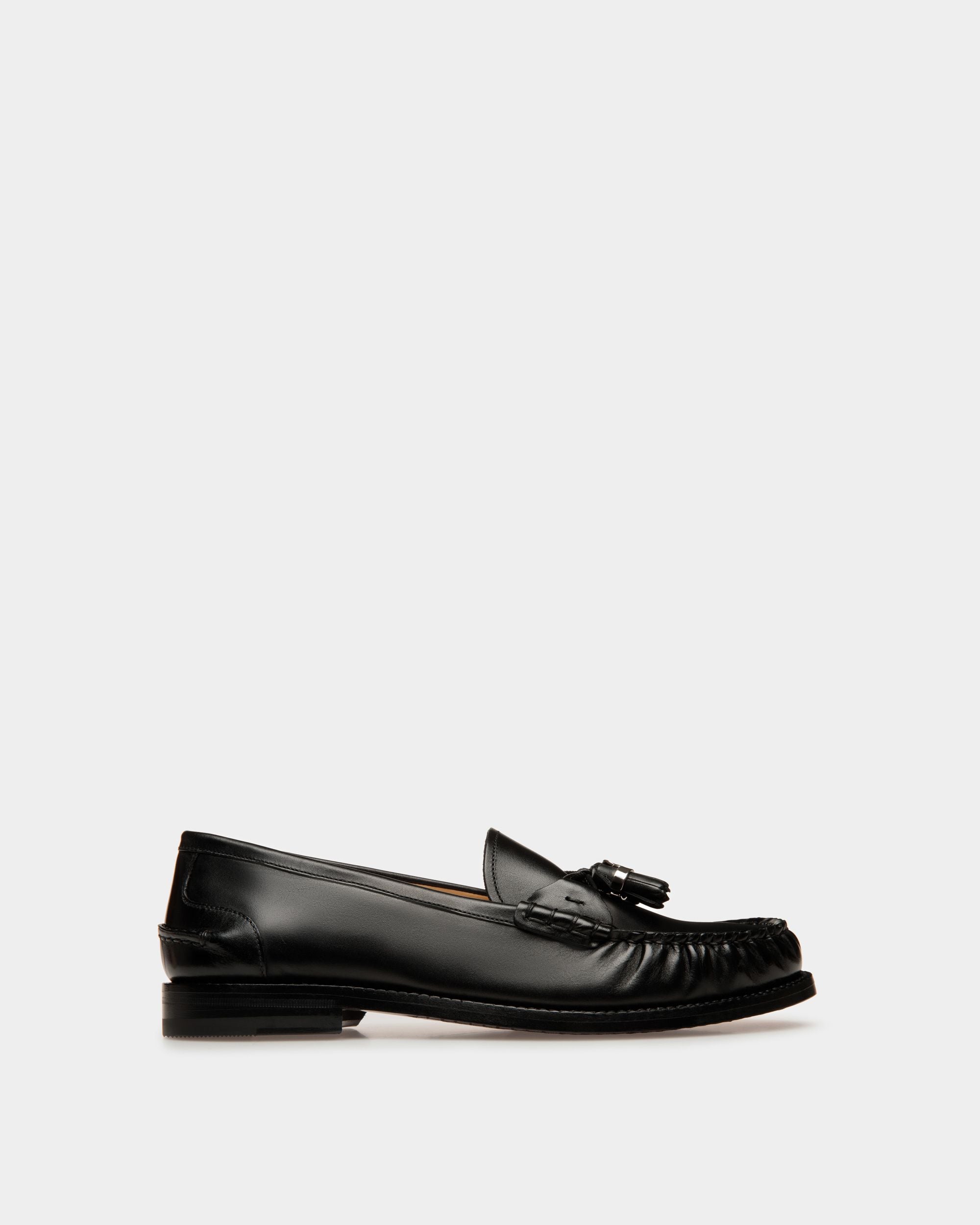 Rome モカシン ブラック レザー - 女性 - Bally - 01