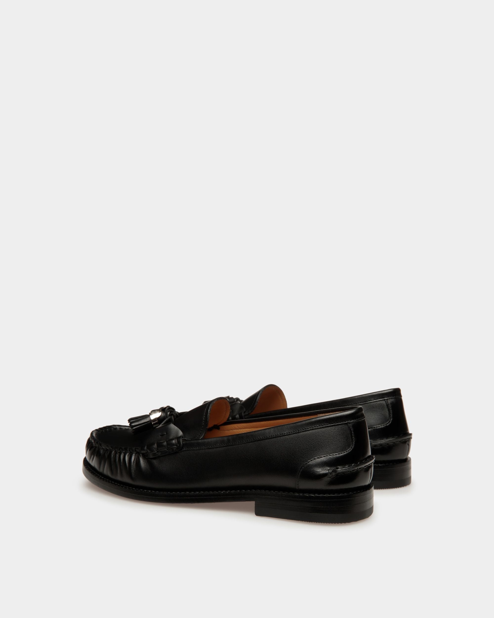 Rome モカシン ブラック レザー - 女性 - Bally - 03