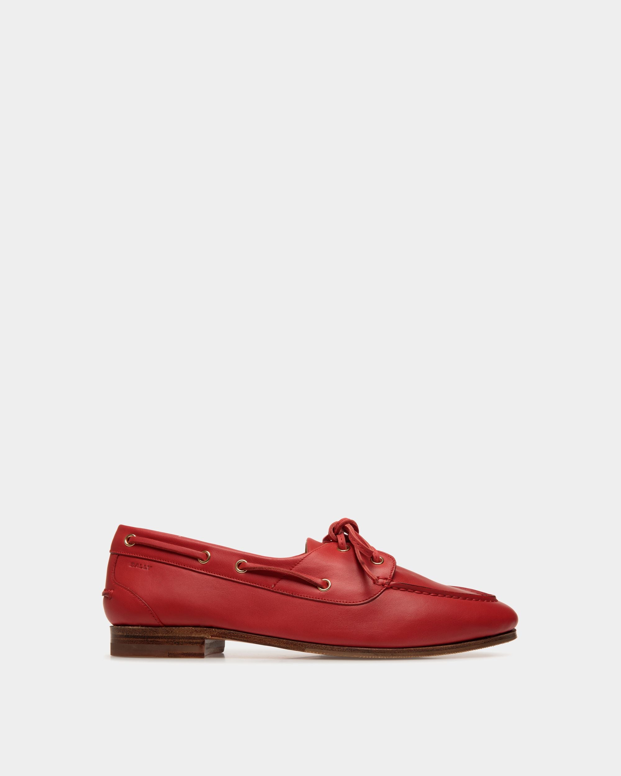 Plume モカシン レッド レザー - 女性 - Bally - 01