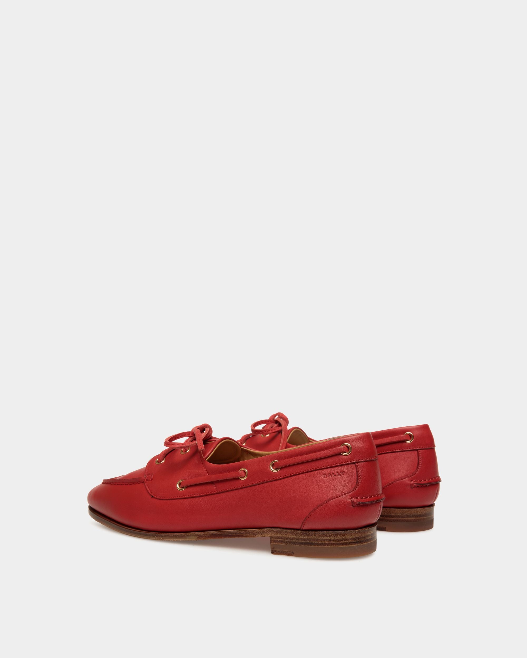 Plume モカシン レッド レザー - 女性 - Bally - 03