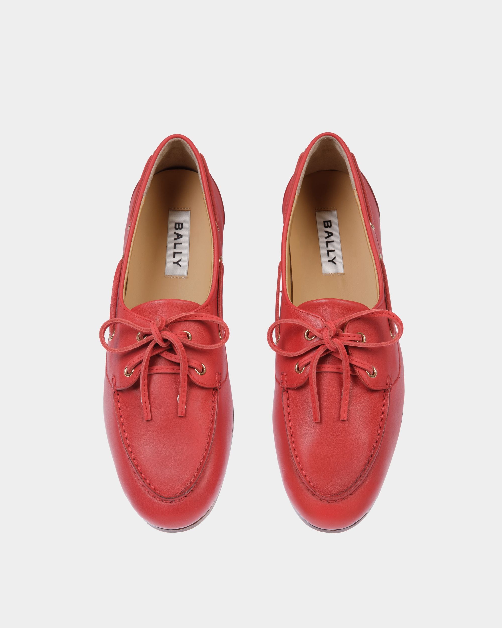 Plume モカシン レッド レザー - 女性 - Bally - 04
