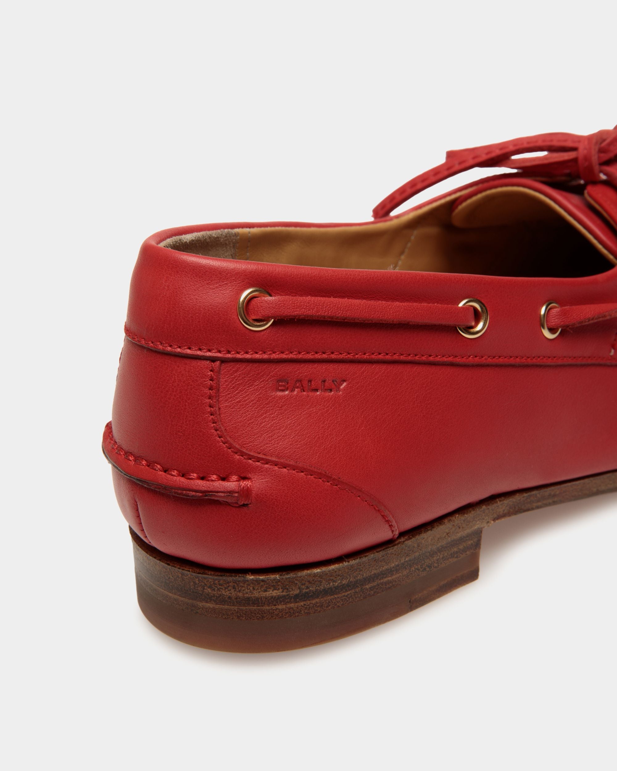 Plume モカシン レッド レザー - 女性 - Bally - 05