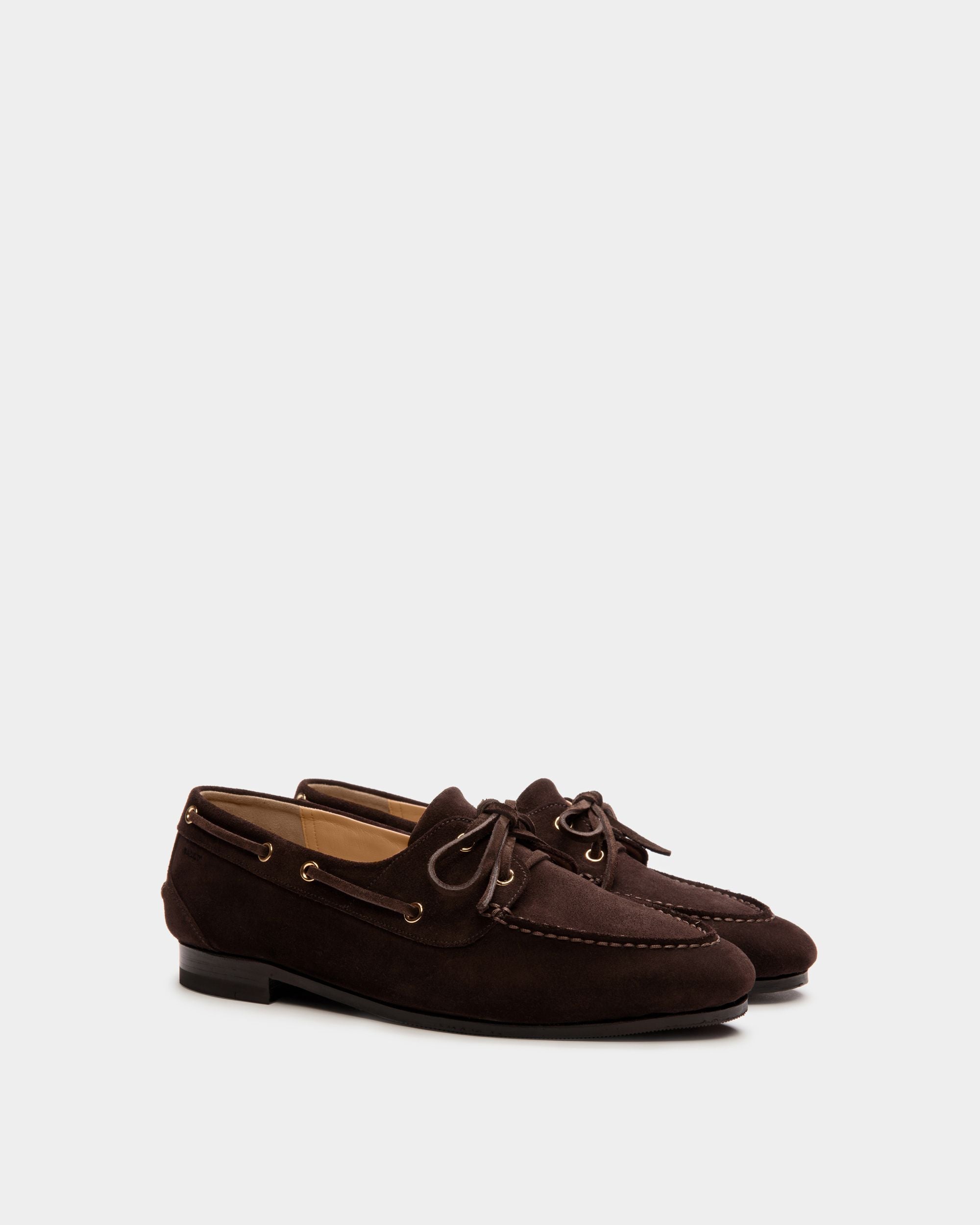 Plume モカシン ダークブラウン スエード - 女性 - Bally - 03