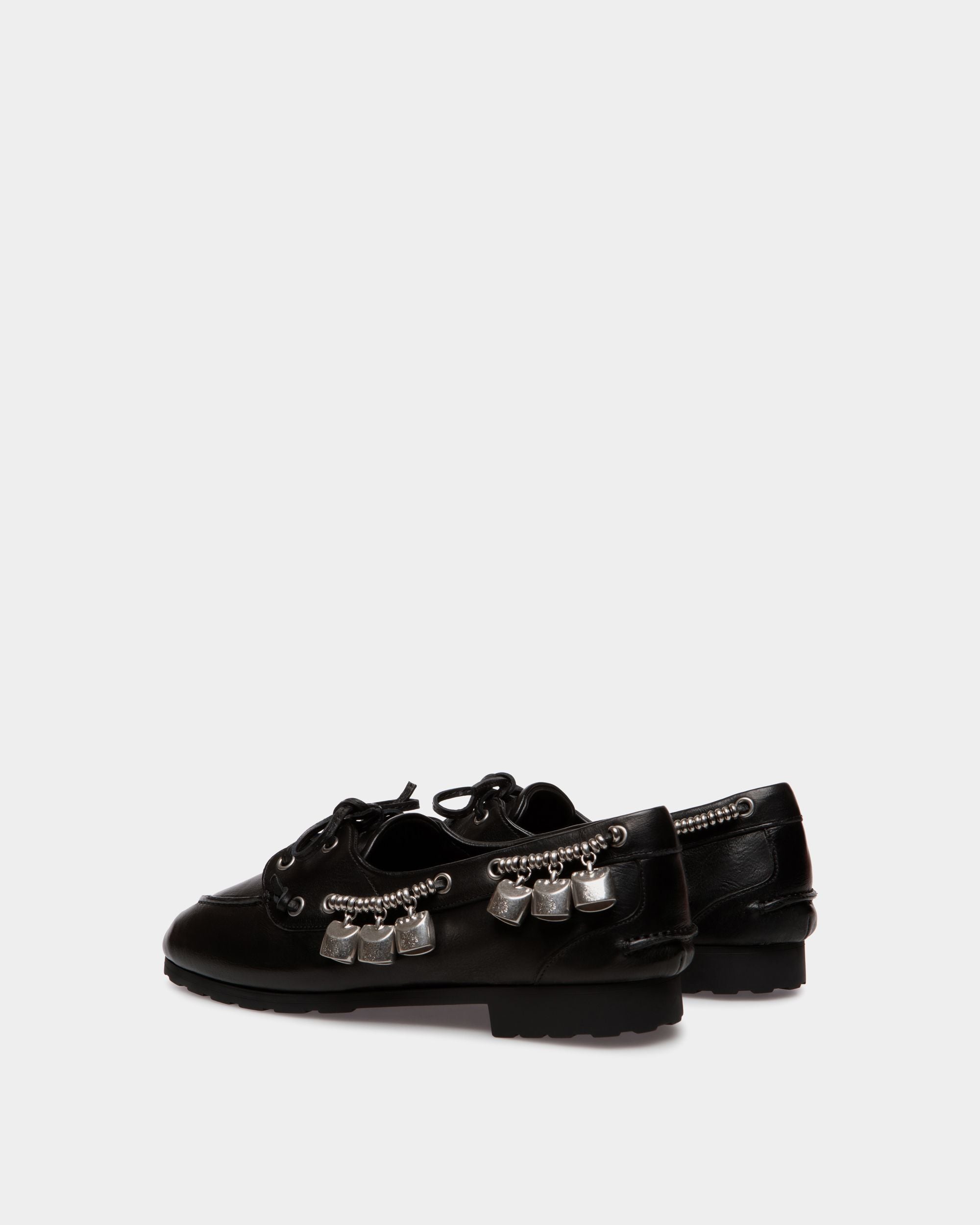 Plume モカシン ブラック レザー - 女性 - Bally - 04