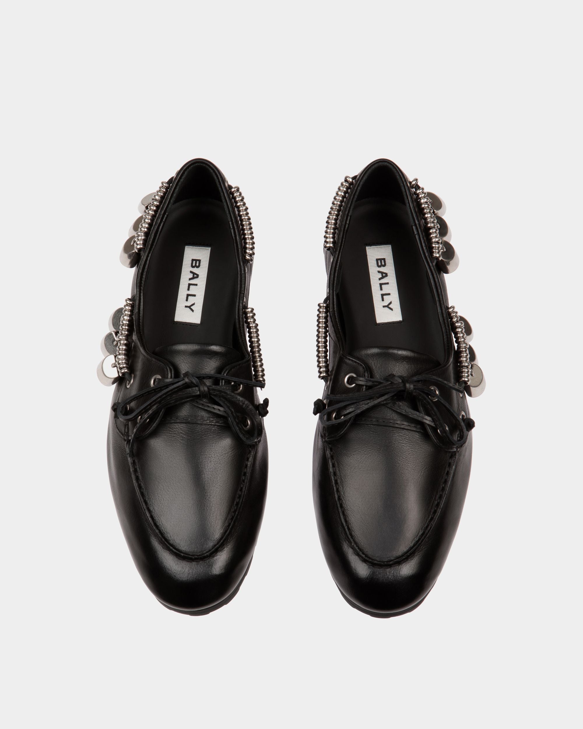 Plume モカシン ブラック レザー - 女性 - Bally - 05