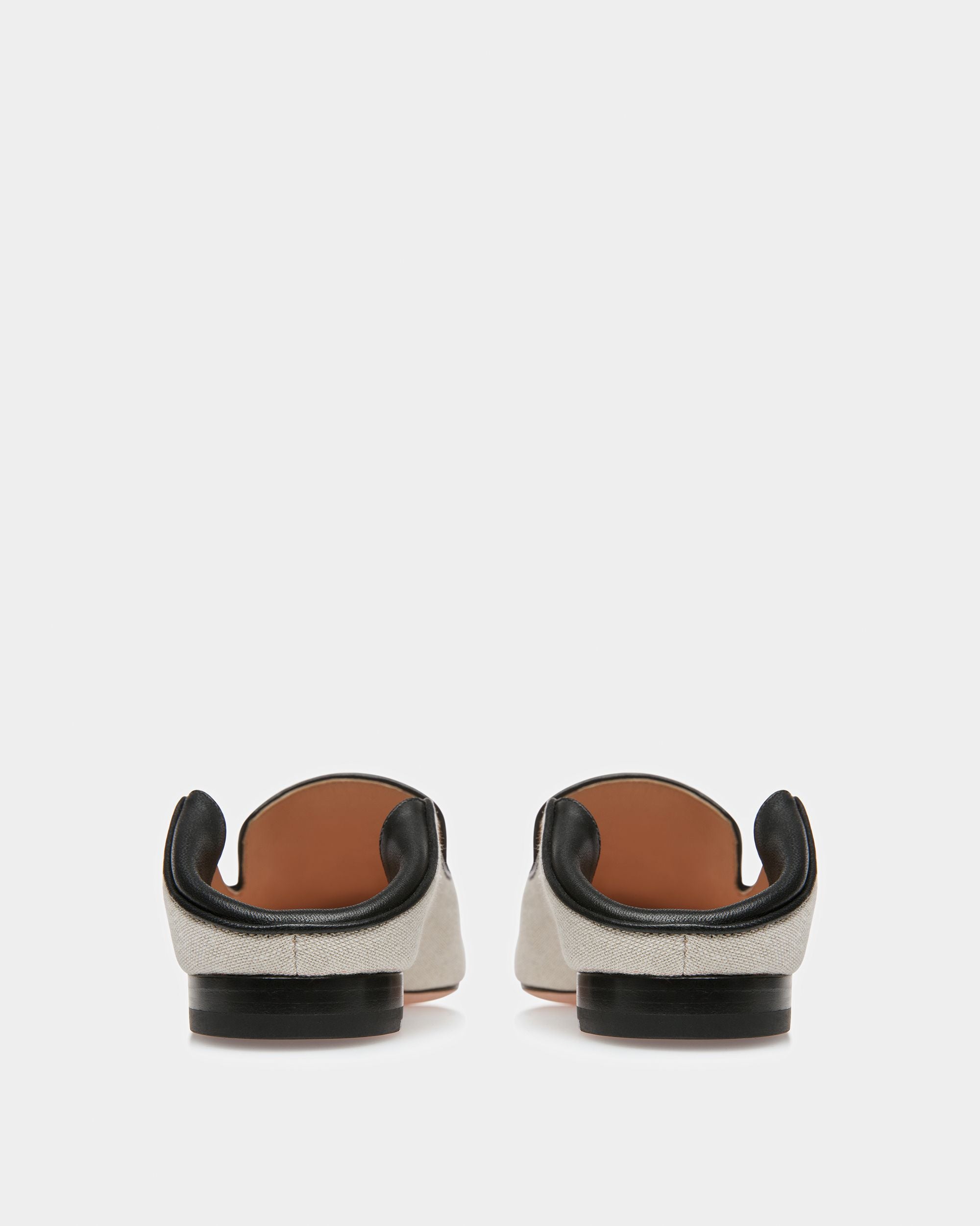 Ellah ナチュラル＆ブラック キャンバス＆レザー フラットシューズ - 女性 - Bally - 07