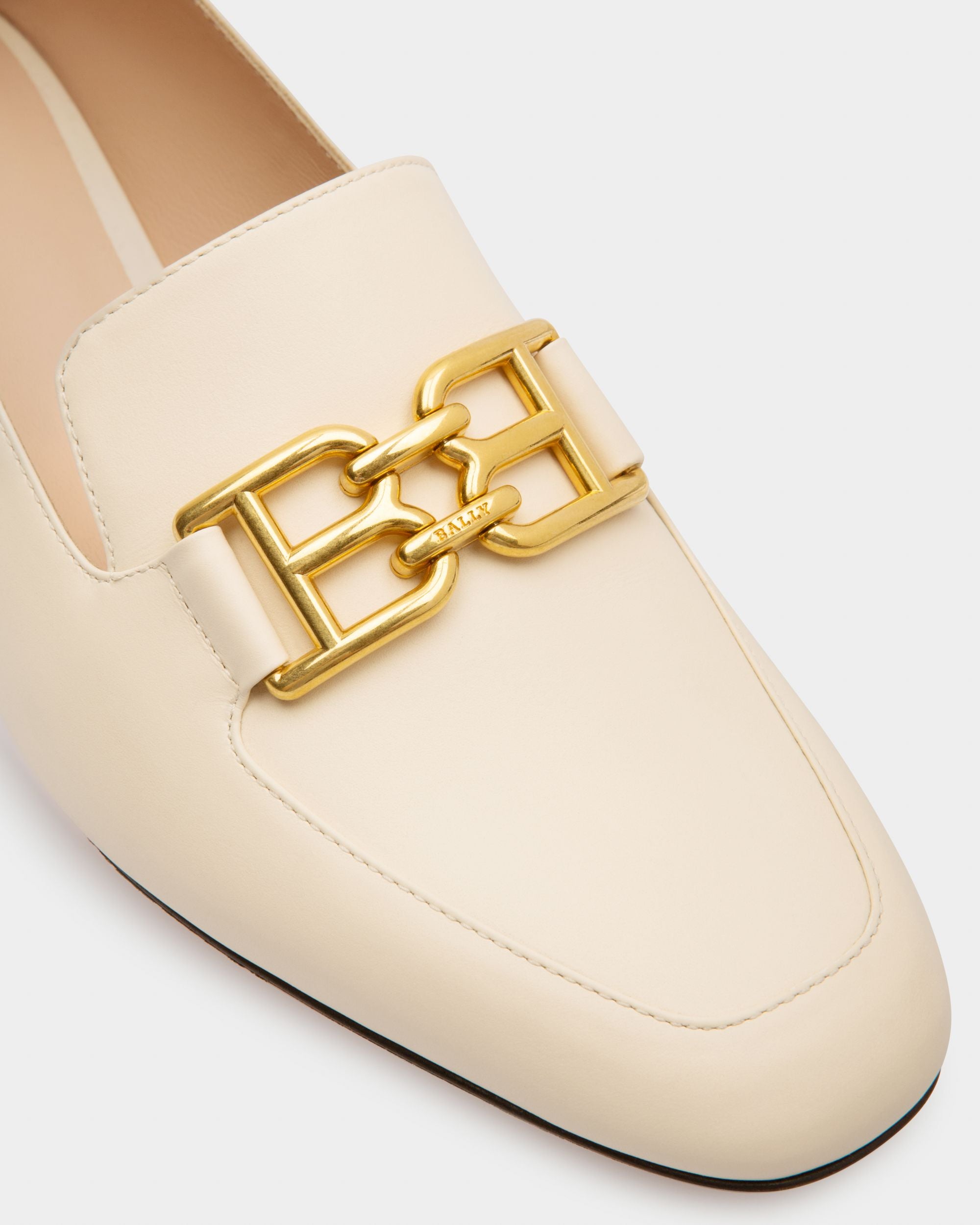 Ellah Flat ボーンホワイト レザー ローファー - 女性 - Bally - 05