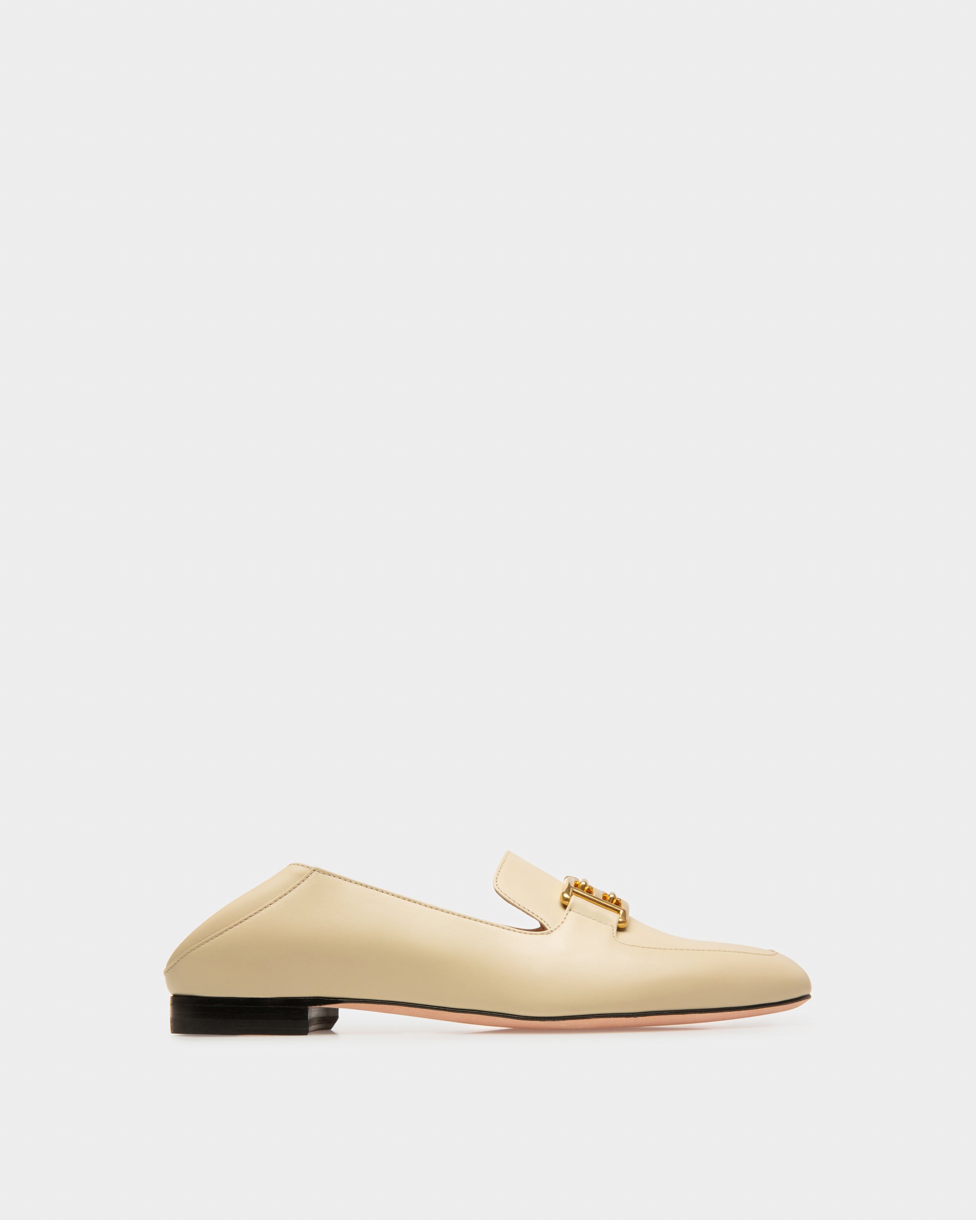 Ellah Flat ベージュ レザー ローファー - 女性 - Bally - 02