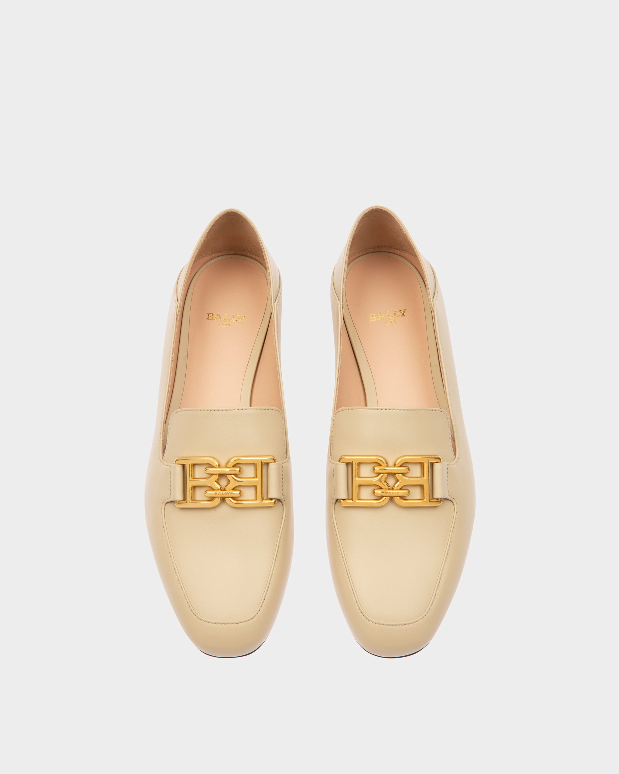 Ellah Flat ベージュ レザー ローファー - 女性 - Bally - 03