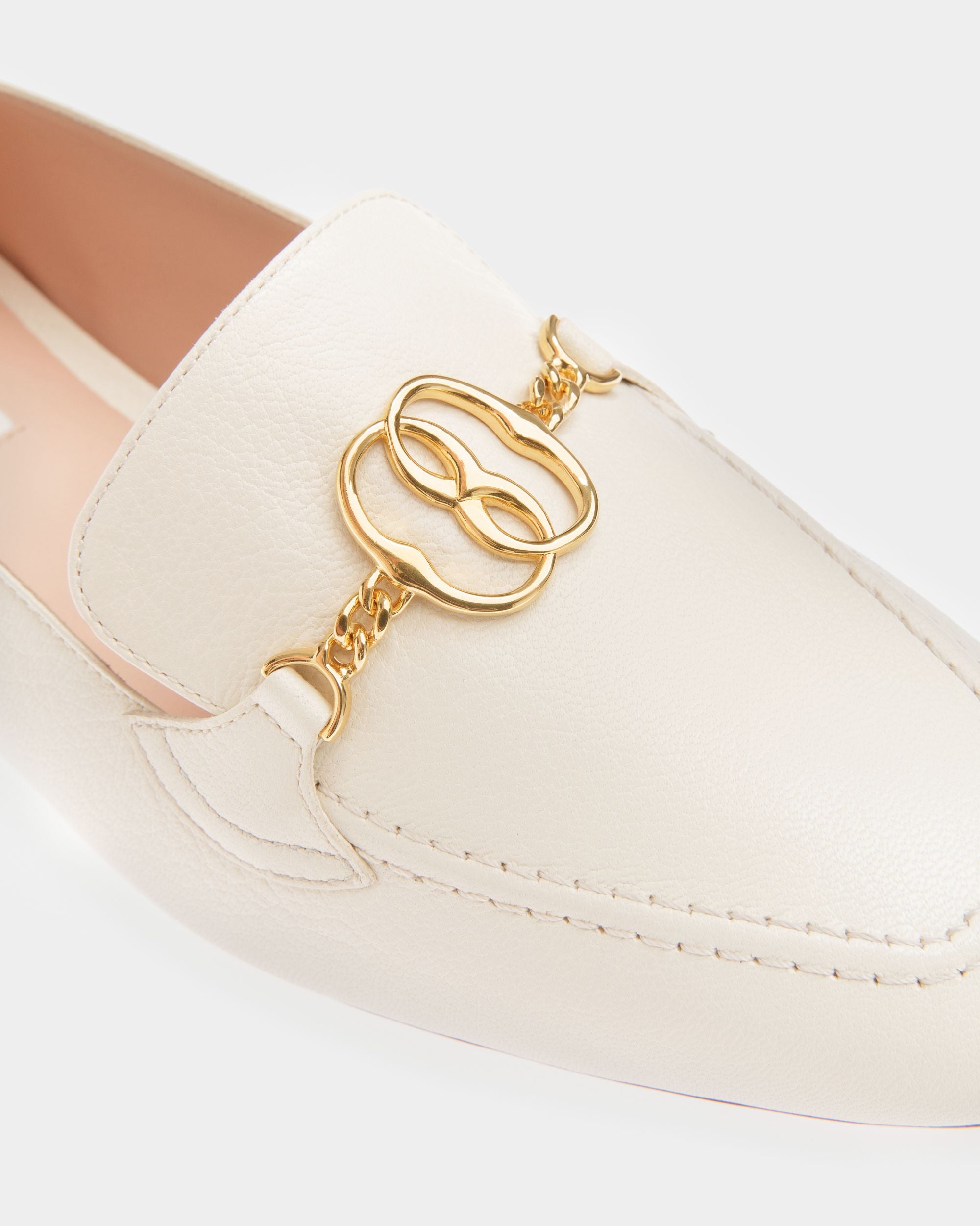 Emblem ローファー ボーンホワイト レザー - 女性 - Bally - 04