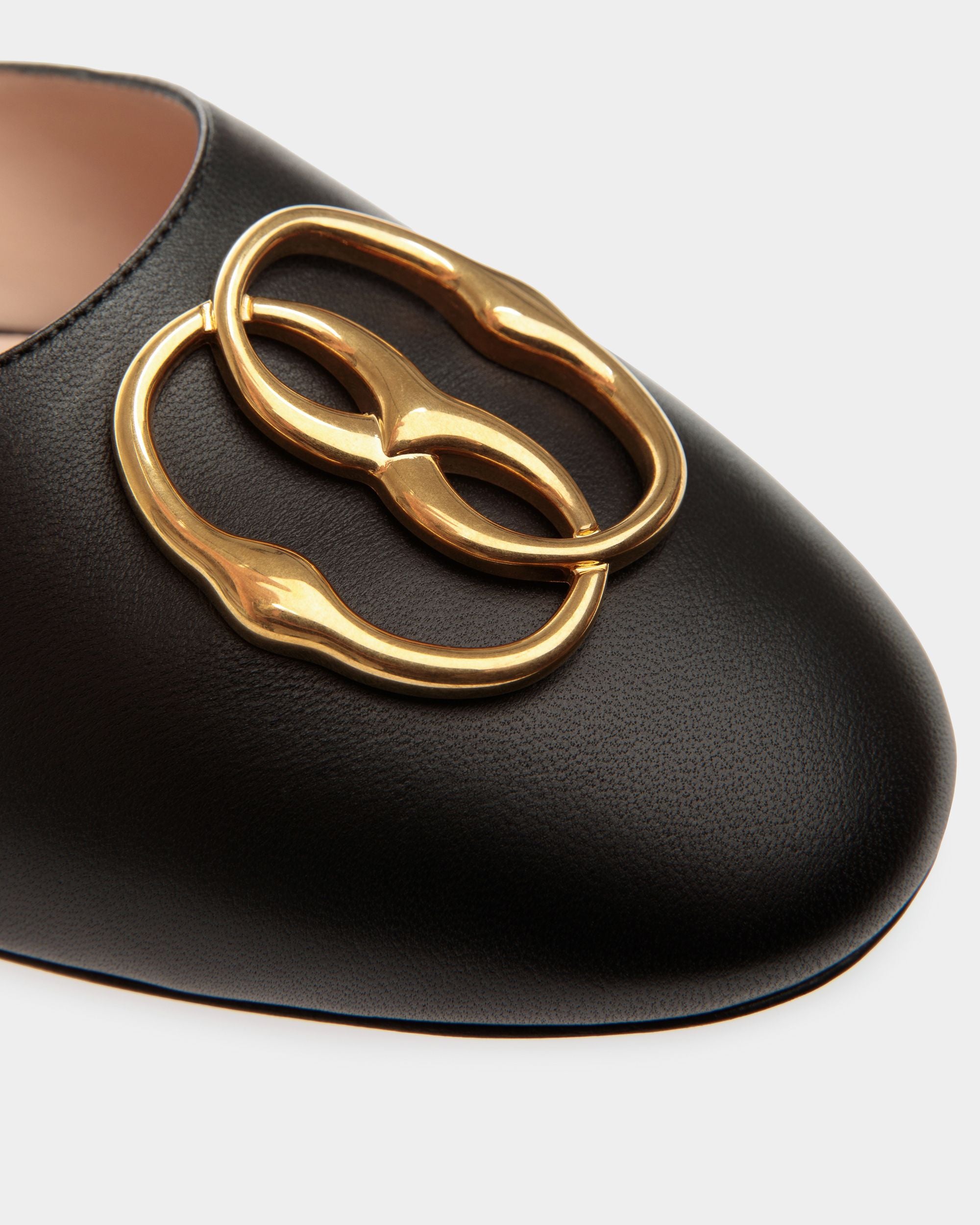 Emblem バックレスシューズ ブラック レザー - 女性 - Bally - 04