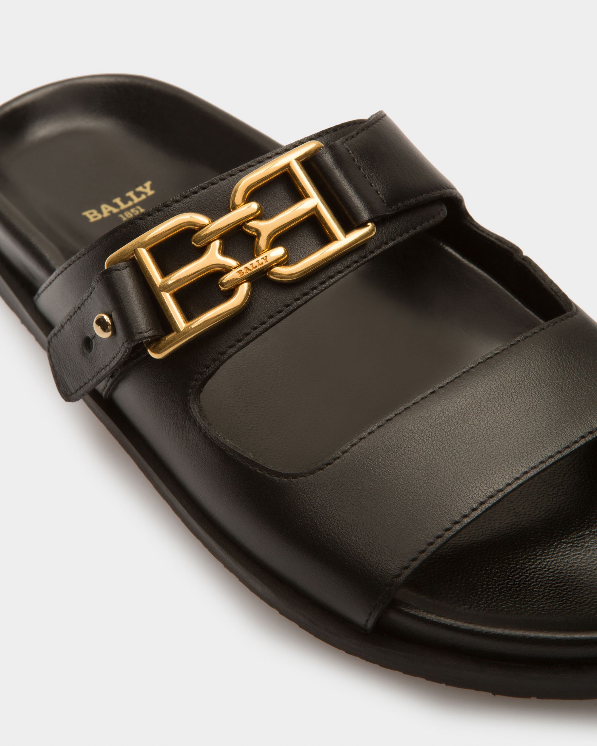 Emma ブラック レザー サンダル - 女性 - Bally - 06