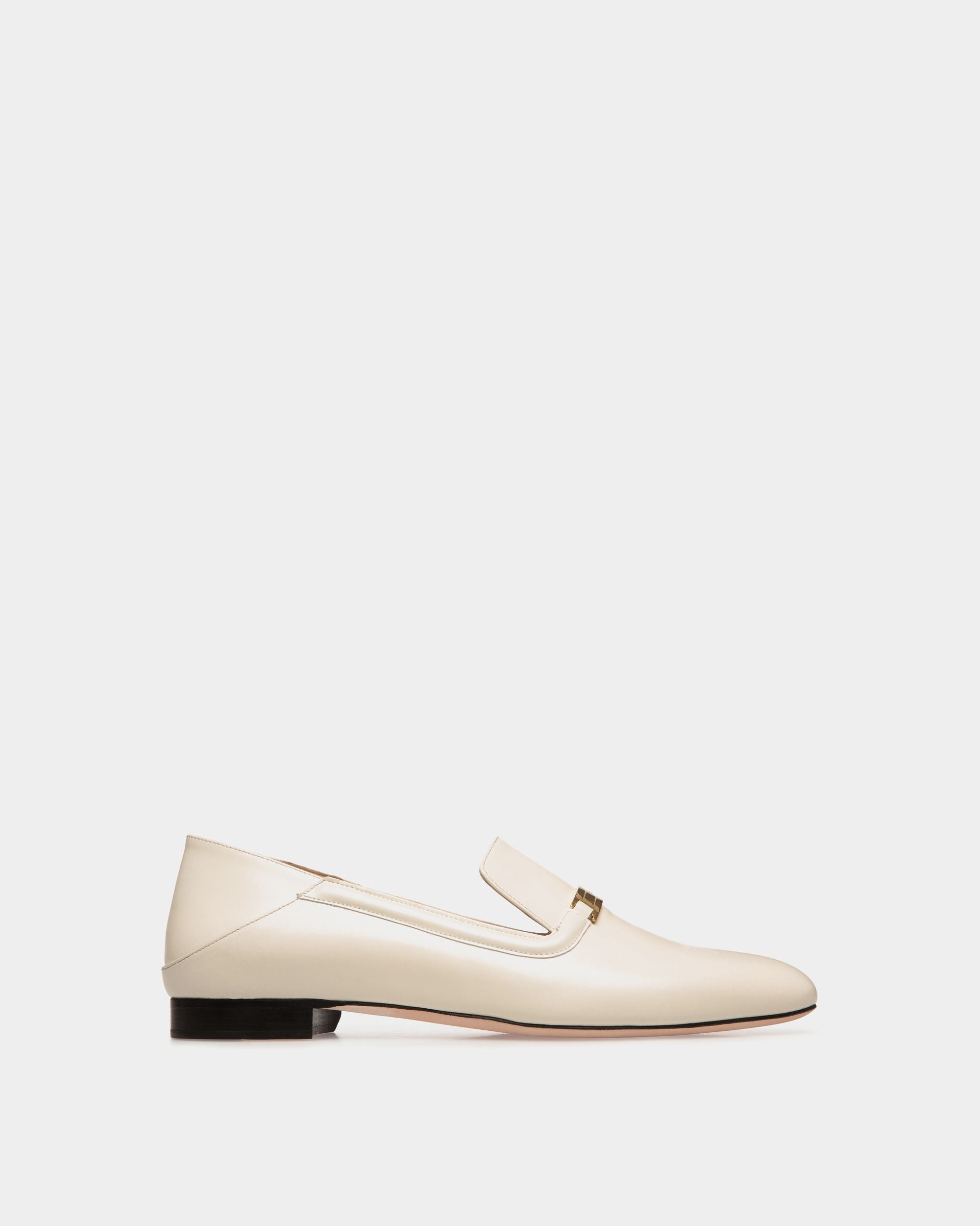 Deco フラットシューズ ホワイト レザー - 女性 - Bally - 01
