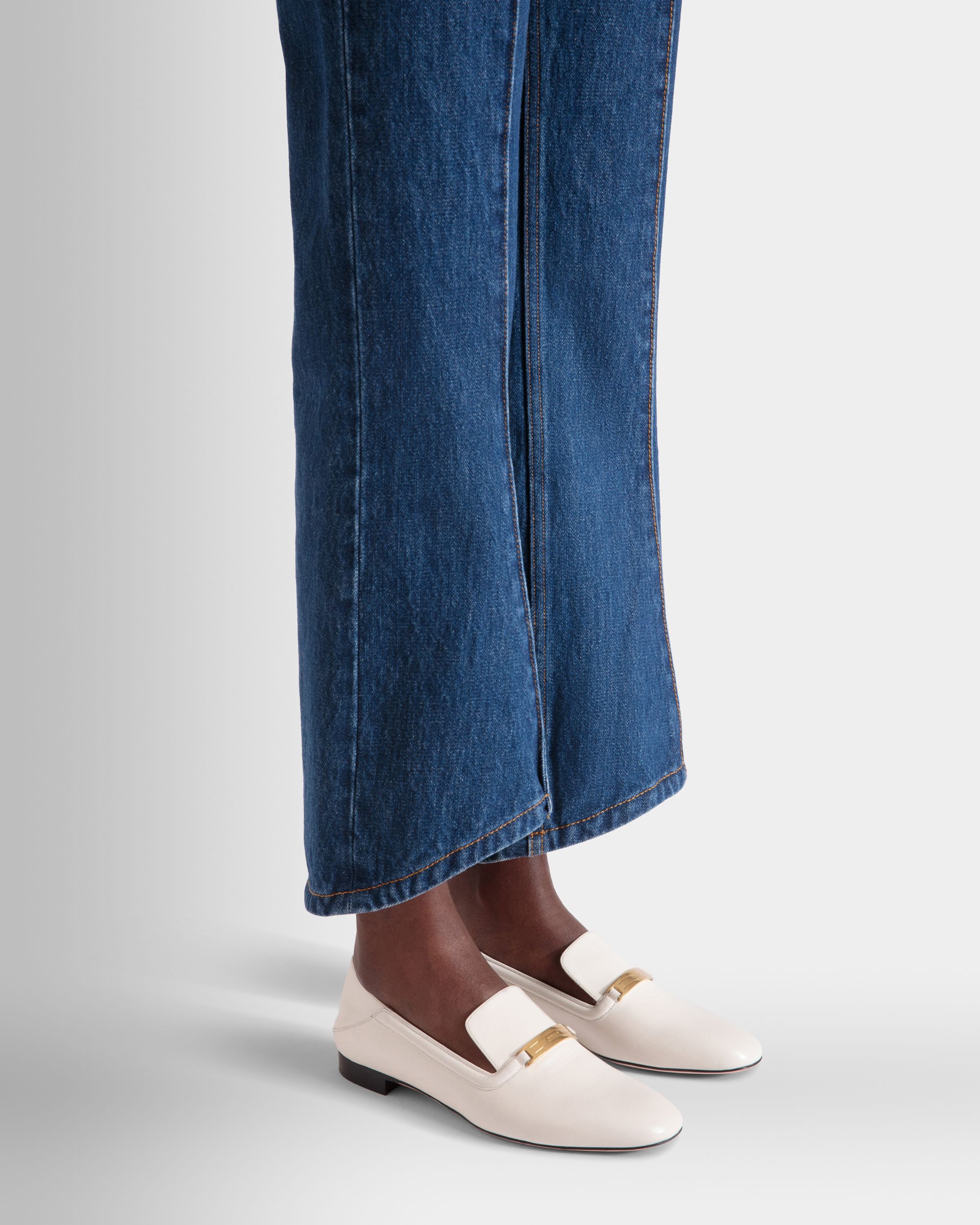 Deco フラットシューズ ホワイト レザー - 女性 - Bally - 02