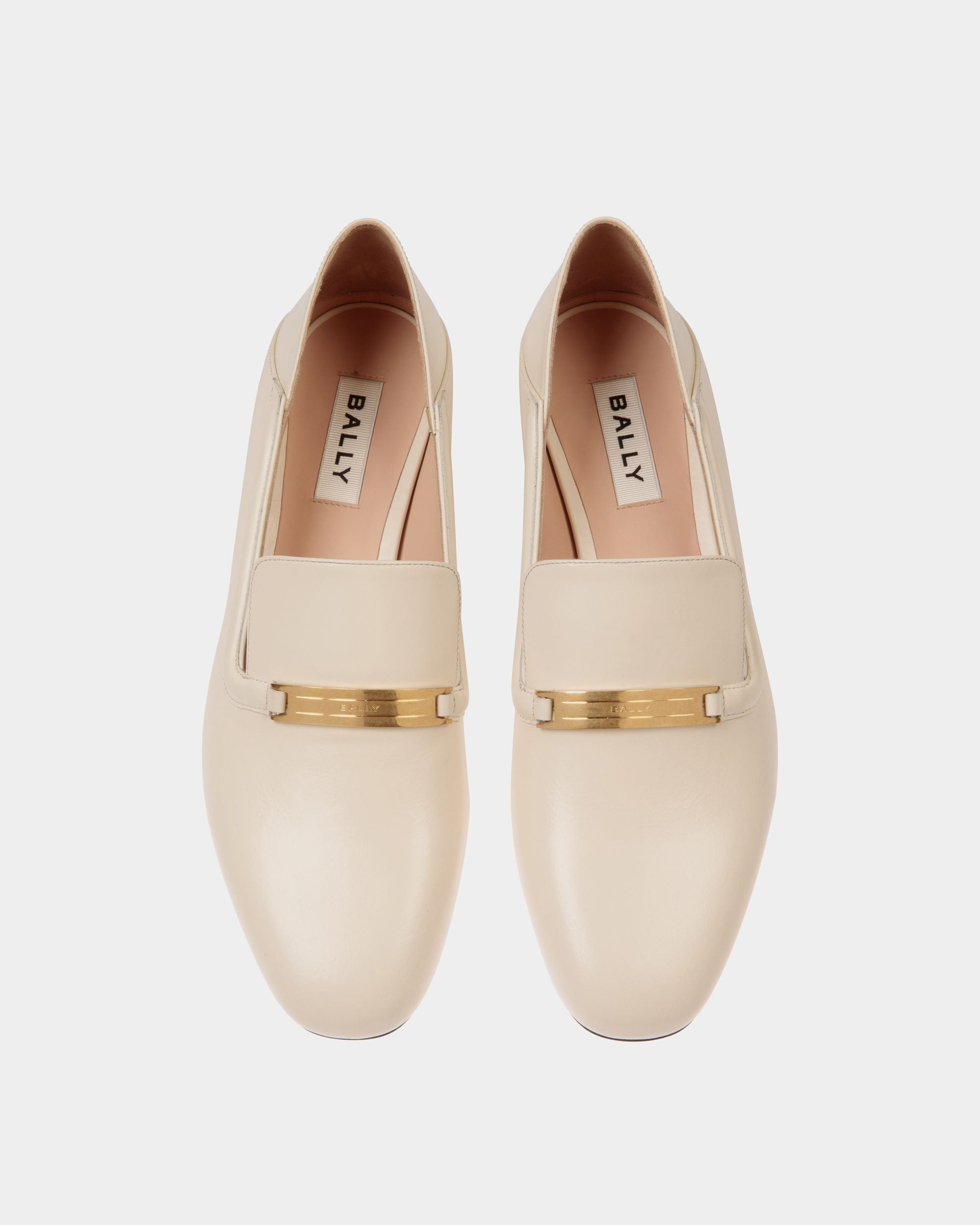 Deco フラットシューズ ホワイト レザー - 女性 - Bally - 05