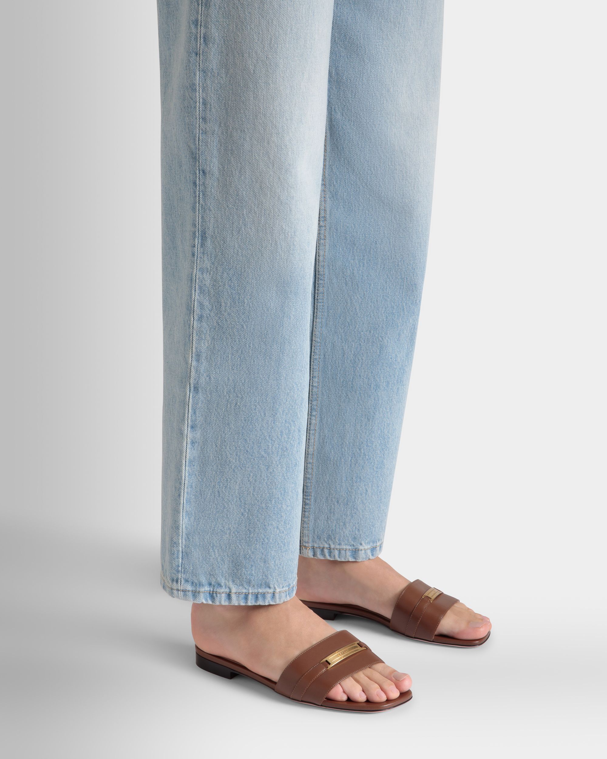 Deco フラットサンダル ブラウン レザー - 女性 - Bally - 02