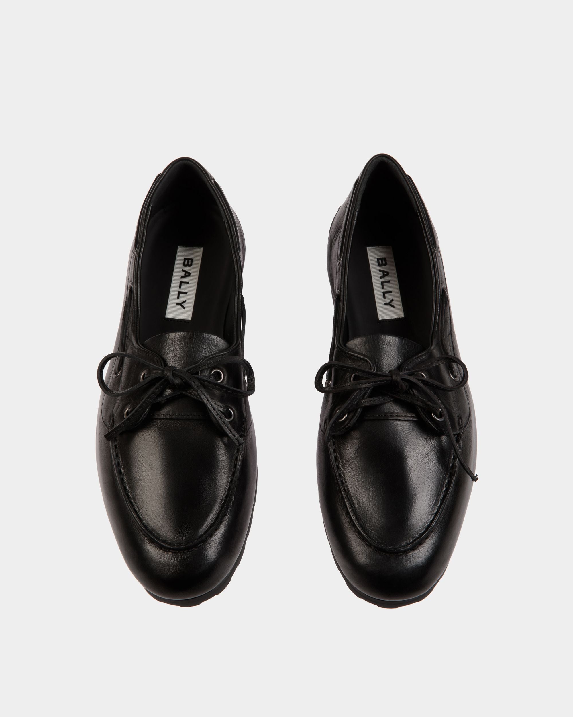 Plume モカシン ブラック レザー - 女性 - Bally - 05