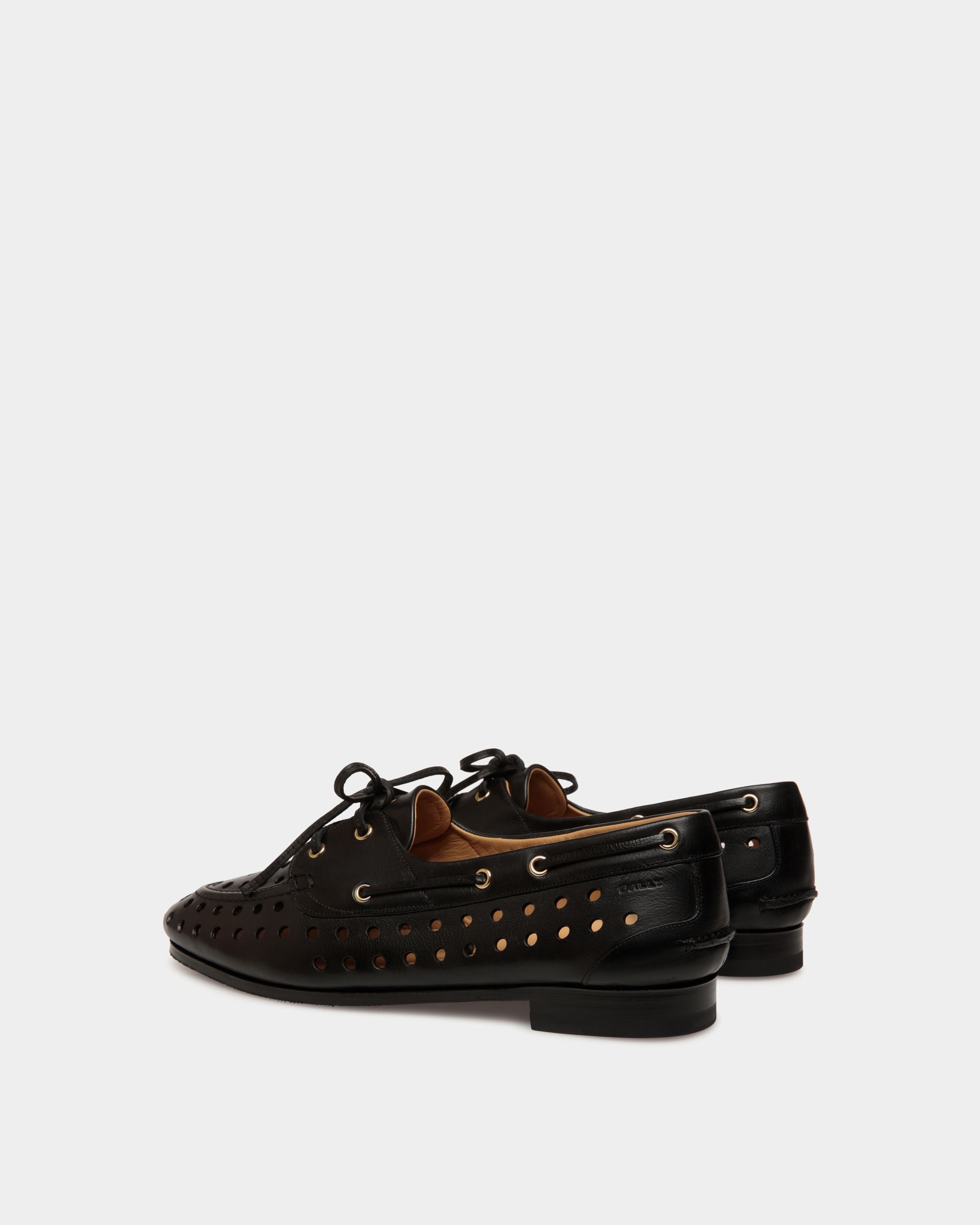 Plume モカシン ブラック レザー - 女性 - Bally - 04