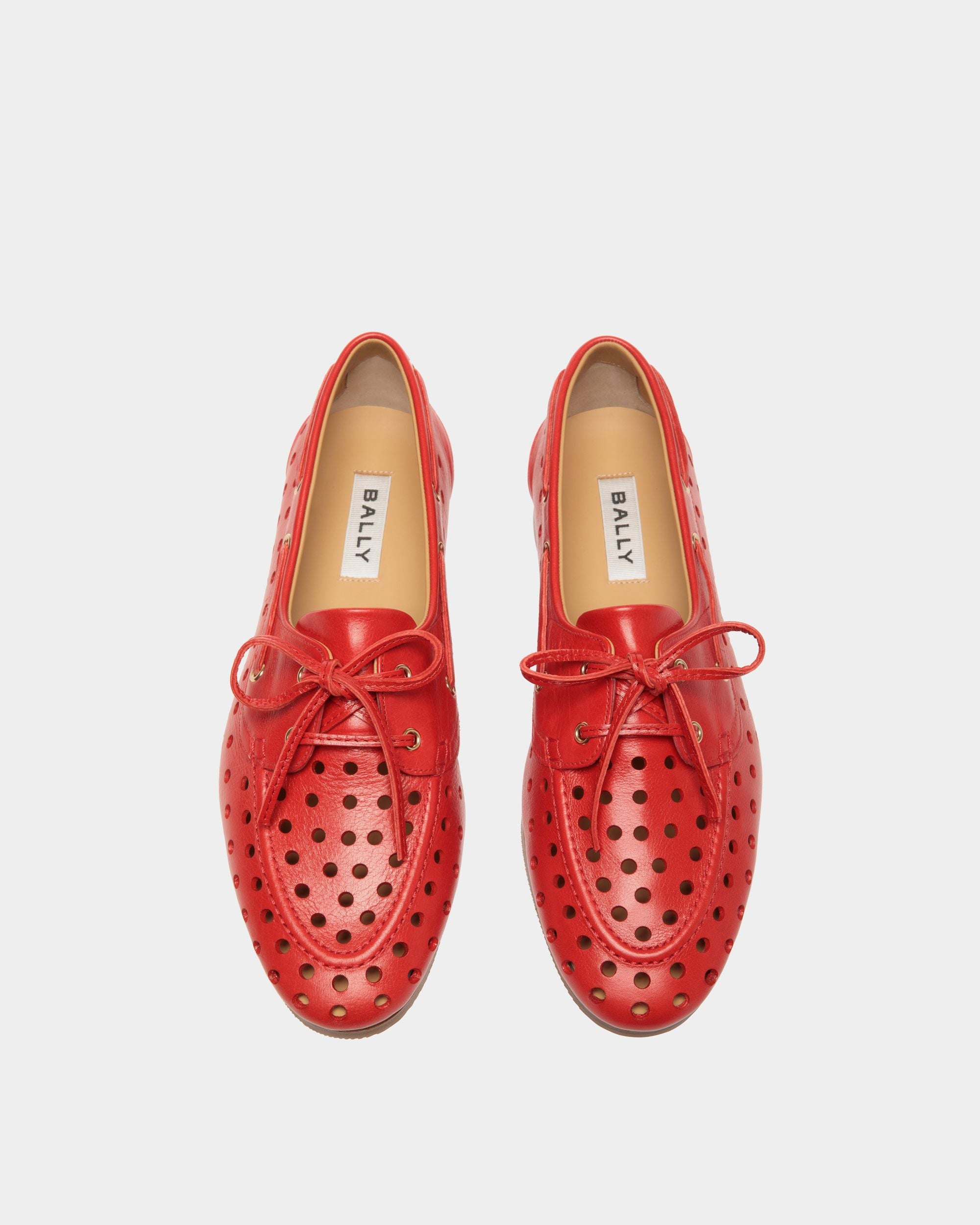 Plume モカシン レッド レザー - 女性 - Bally - 05