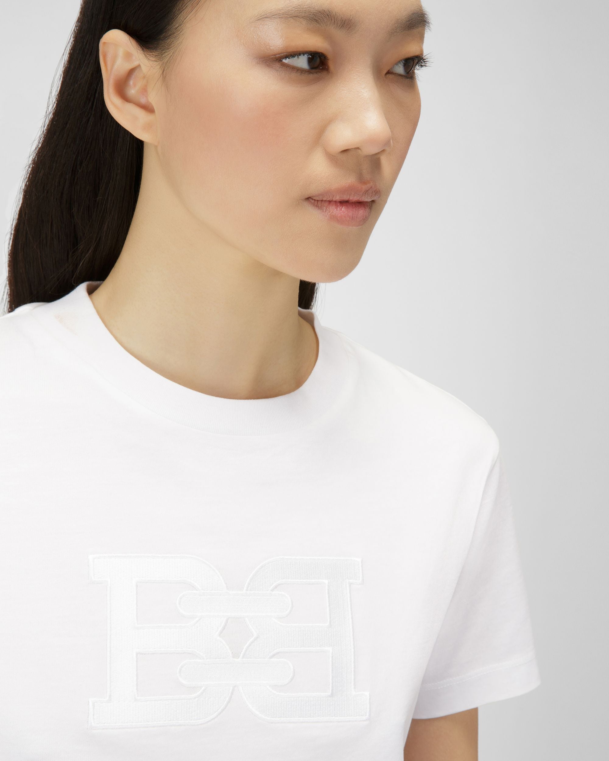 ホワイト オーガニック コットン Tシャツ - 女性 - Bally - 02