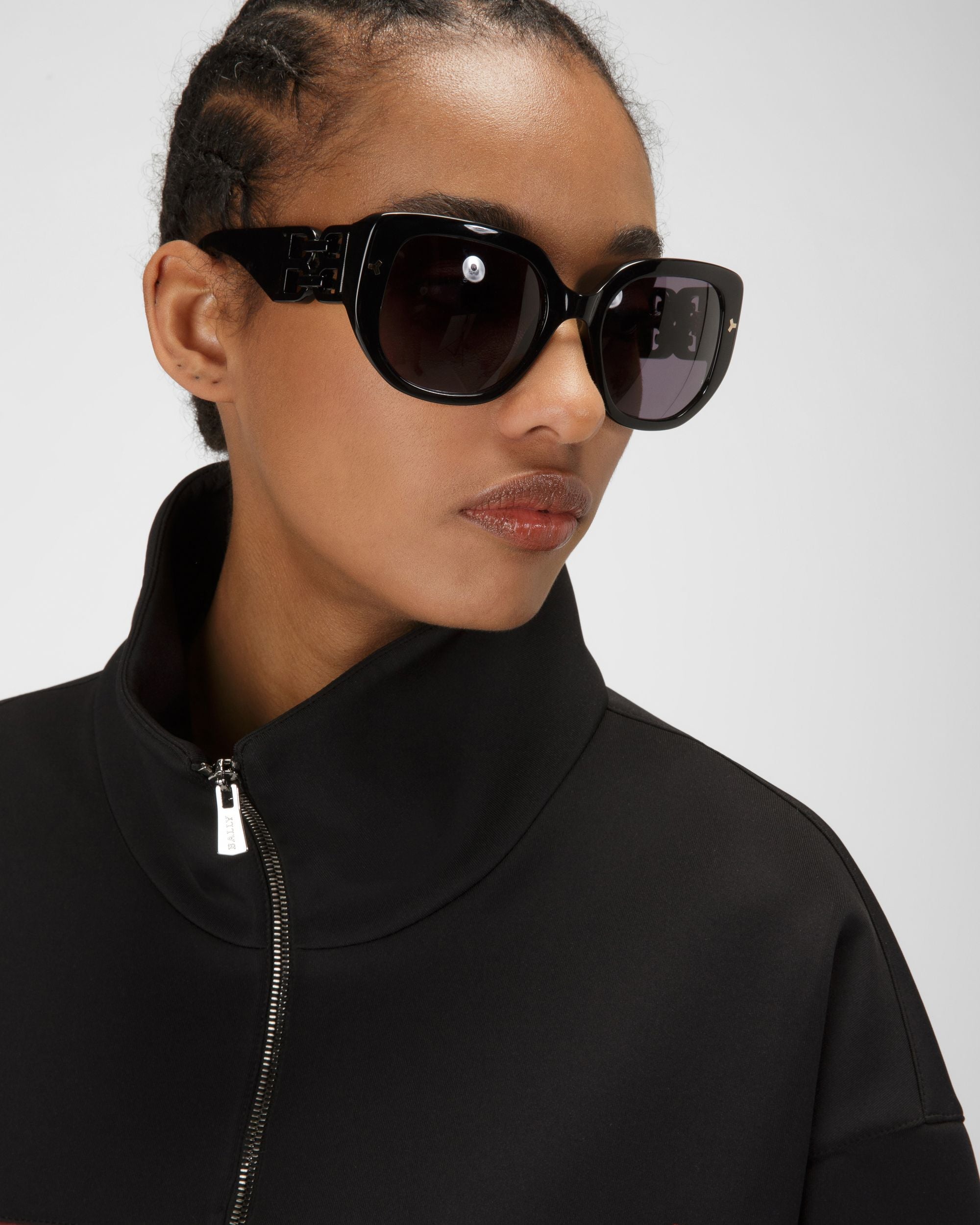 ブラック ポリエステルミックス スウェットシャツ - 女性 - Bally - 02