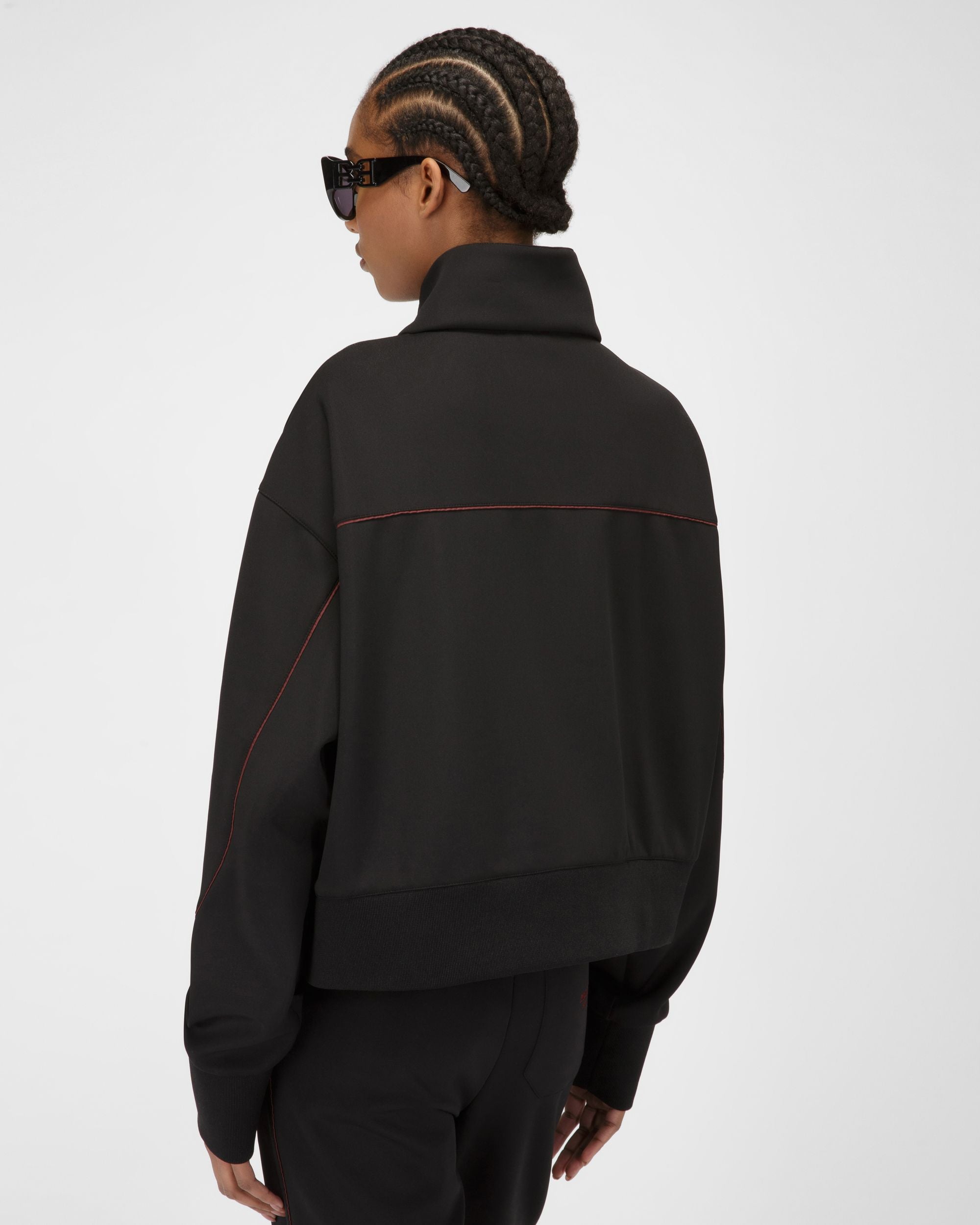 ブラック ポリエステルミックス スウェットシャツ - 女性 - Bally - 03