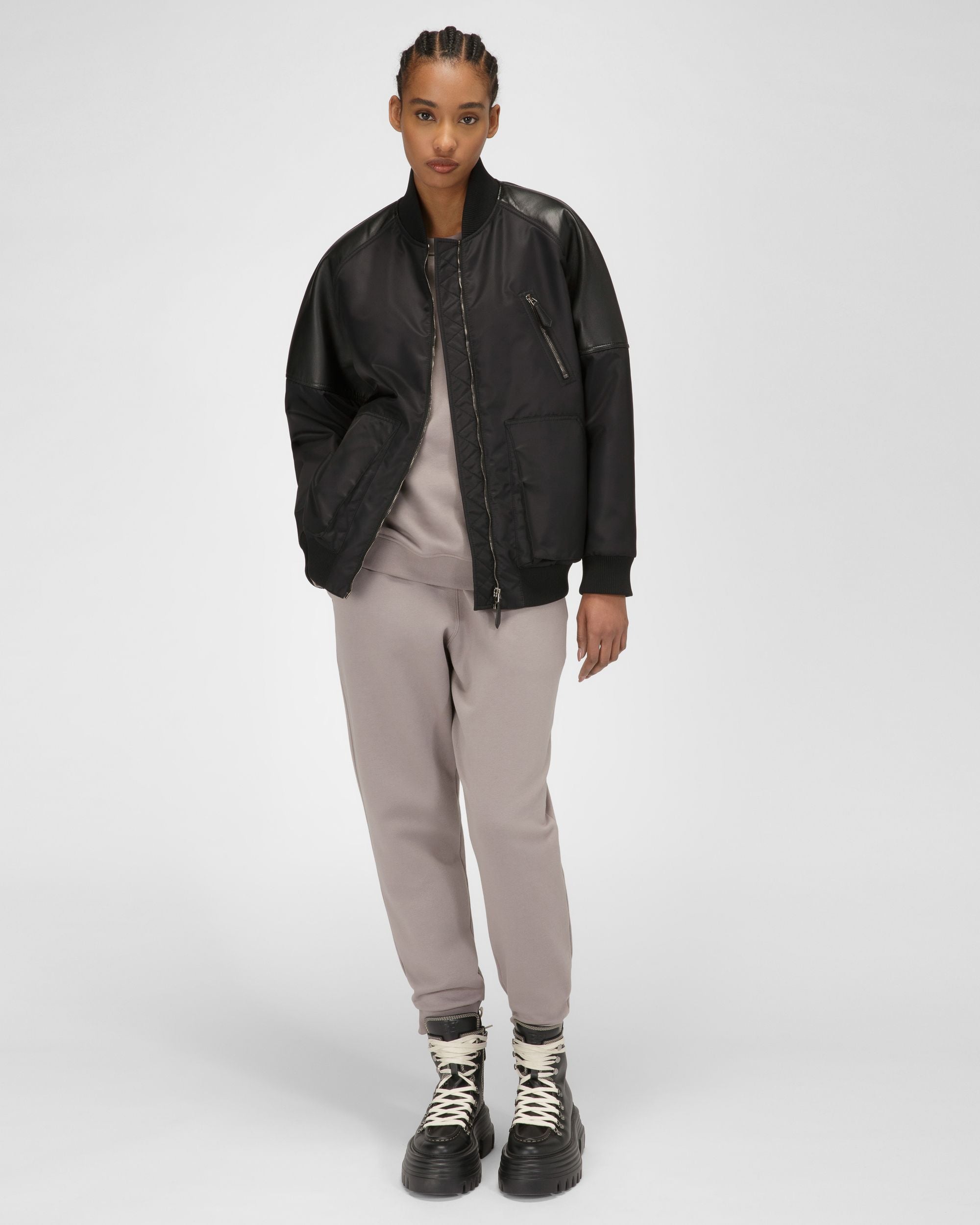 グレー オーガニックコットンミックス スウェットシャツ - 女性 - Bally - 05