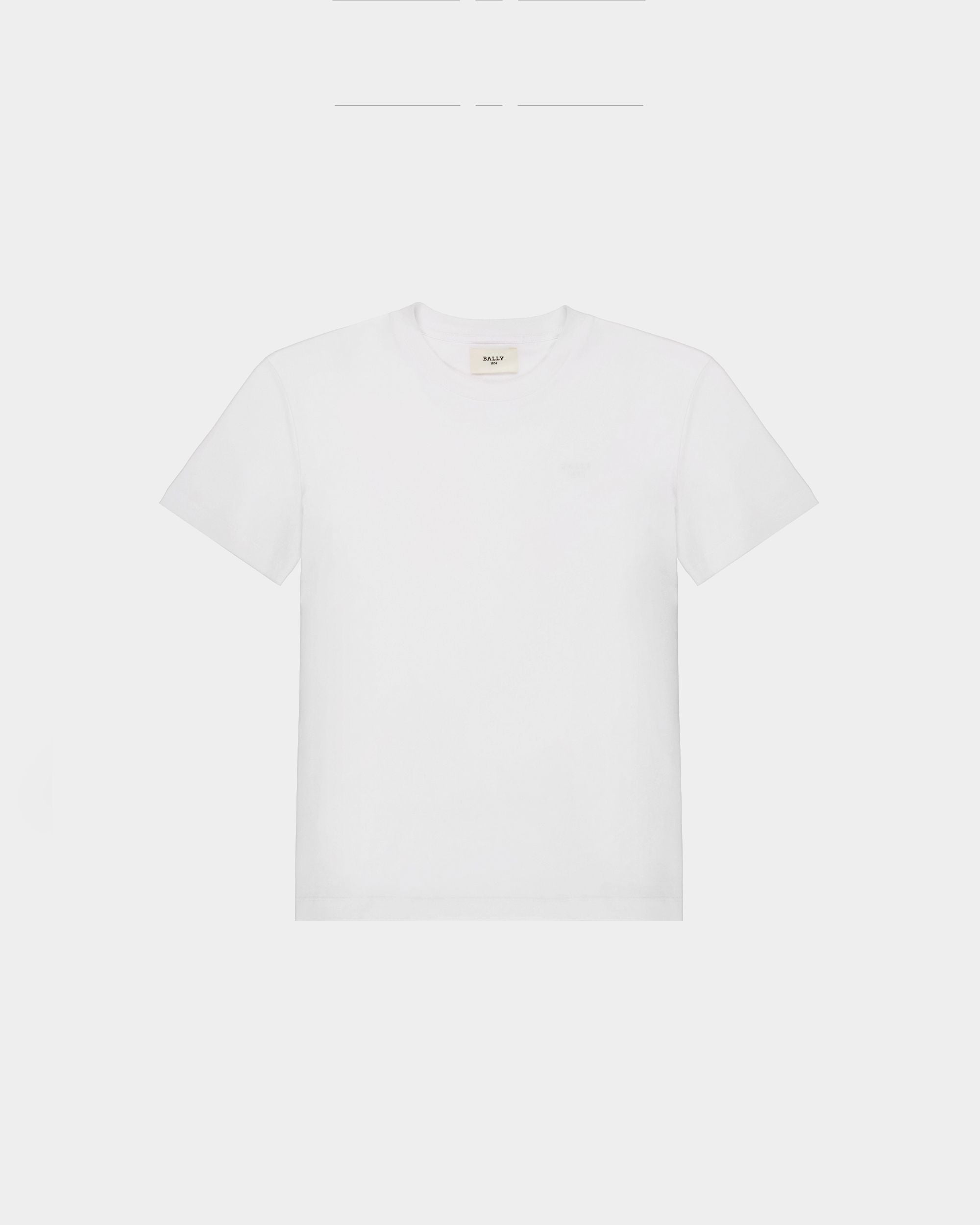 ホワイト オーガニック コットン Tシャツ - 女性 - Bally - 01