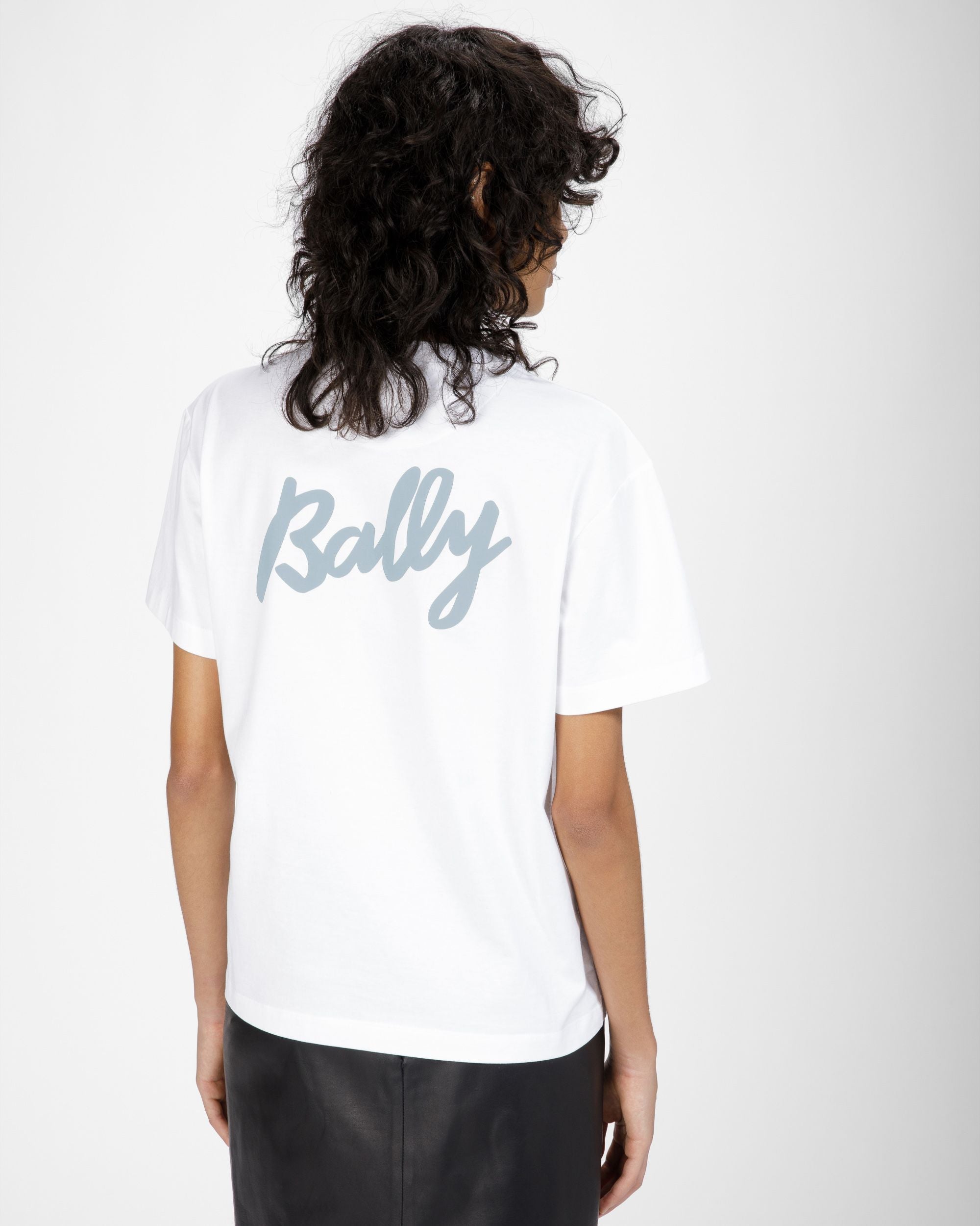 コットン Tシャツ ホワイト コットン Tシャツ - 女性 - Bally - 03