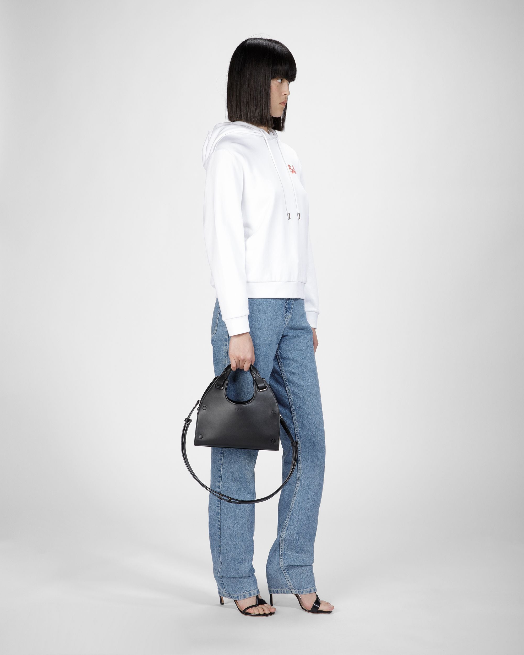ホワイト＆オレンジ コットンブレンドフリース スウェットシャツ - 女性 - Bally - 02