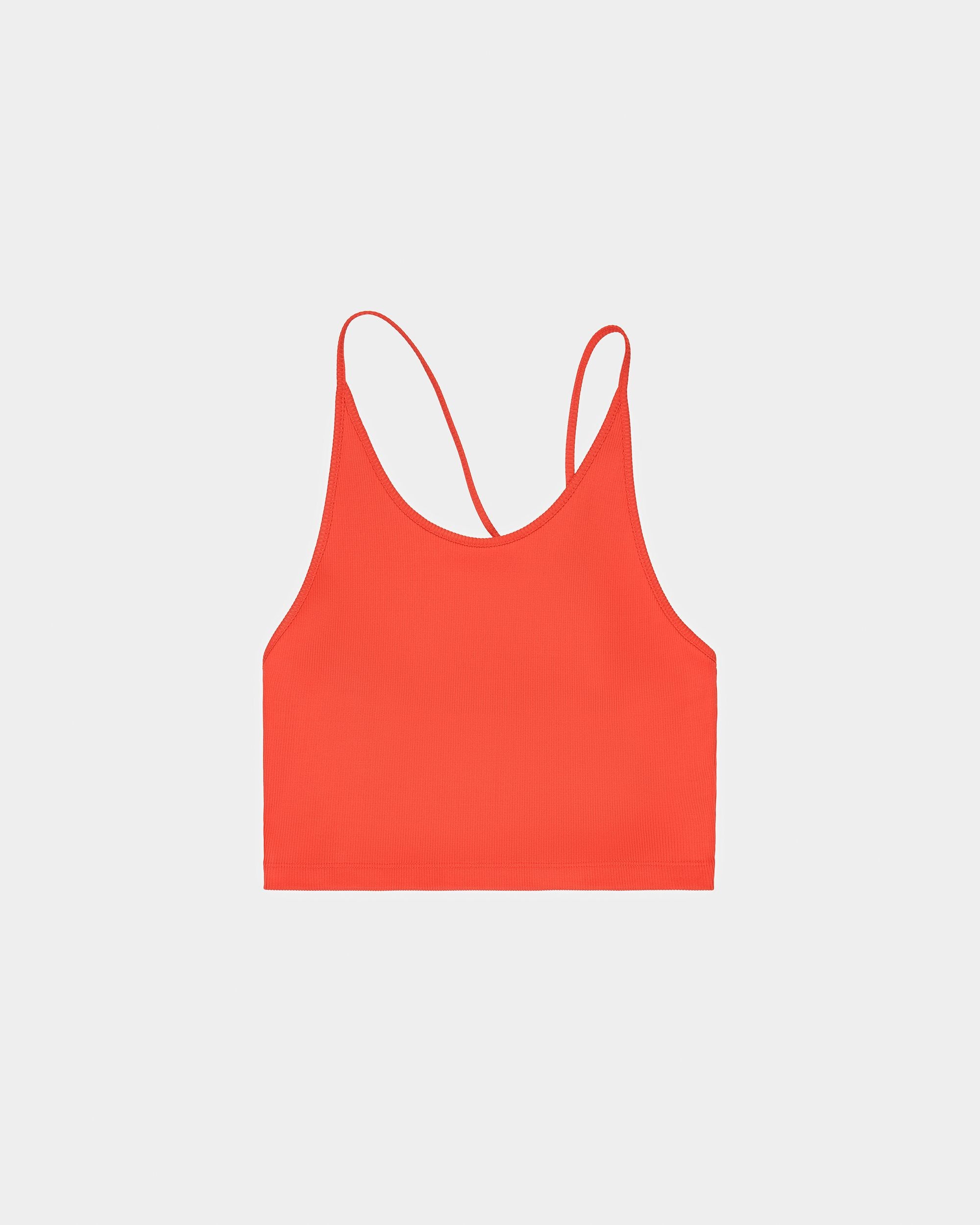リブ タンクトップ オレンジ リブ タンクトップ - 女性 - Bally - 01