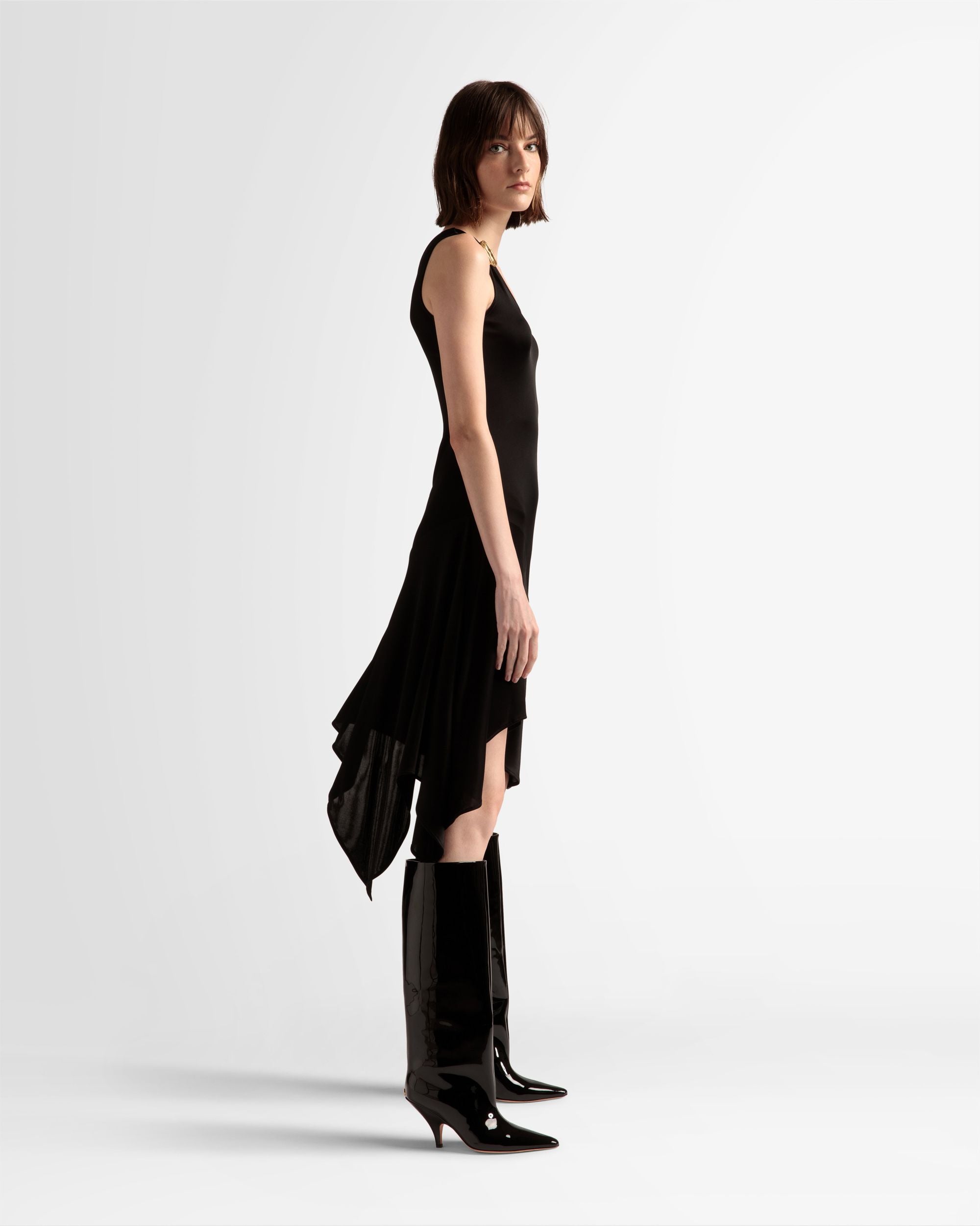 アシンメトリー ドレス ブラック ビスコースブレンド - 女性 - Bally - 05