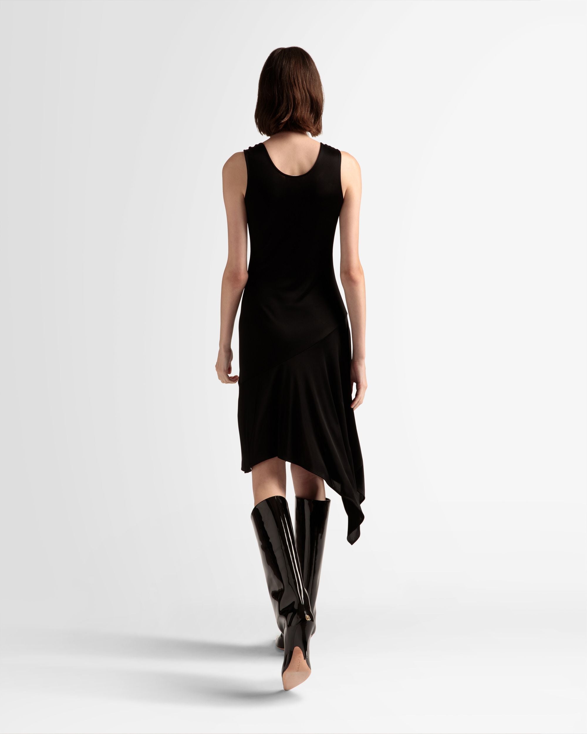 アシンメトリー ドレス ブラック ビスコースブレンド - 女性 - Bally - 06